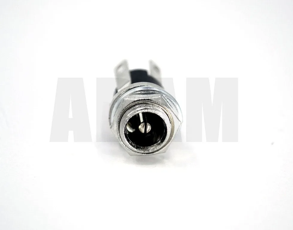 2,1mm DC Jak Dişi Metal Şase Üstten Somunlu