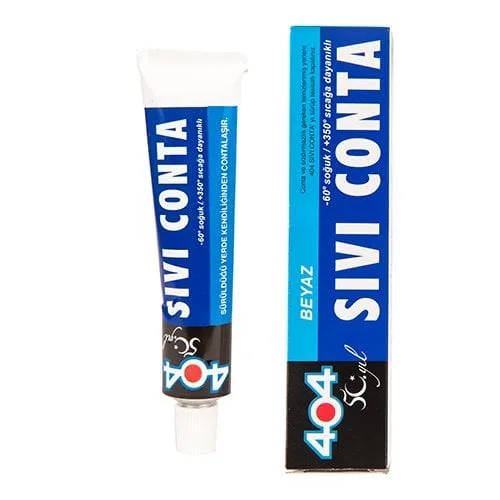 Beyaz Sıvı Conta 45Gr Tüp +350C° – Beyaz