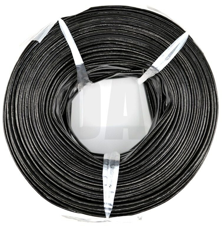 100 Metre 6mm Cam Elyaf Siyah Makaron MT-CM06S