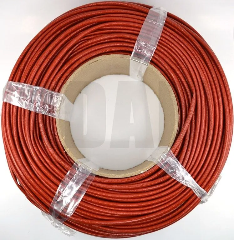 100 Metre 2mm Silikon İzoleli Cam Elyaf H-Class Kahverengi Makaron MT-CM02H – 2 mm