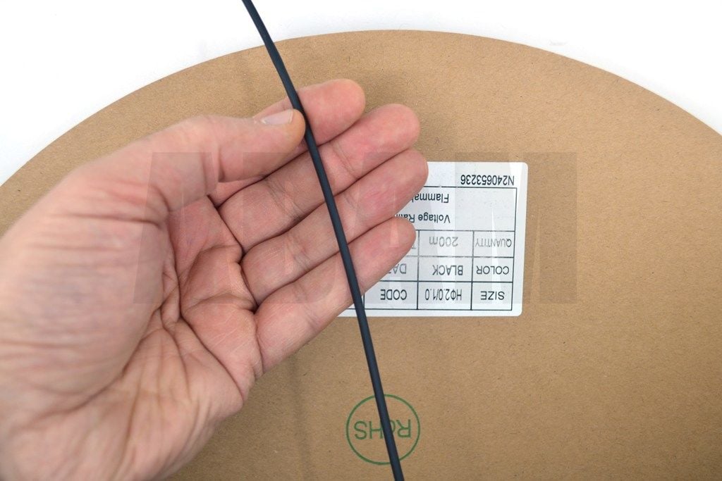 200 Metre 2mm Siyah Isı İle Daralan Makaron Isıyla MT-M2S