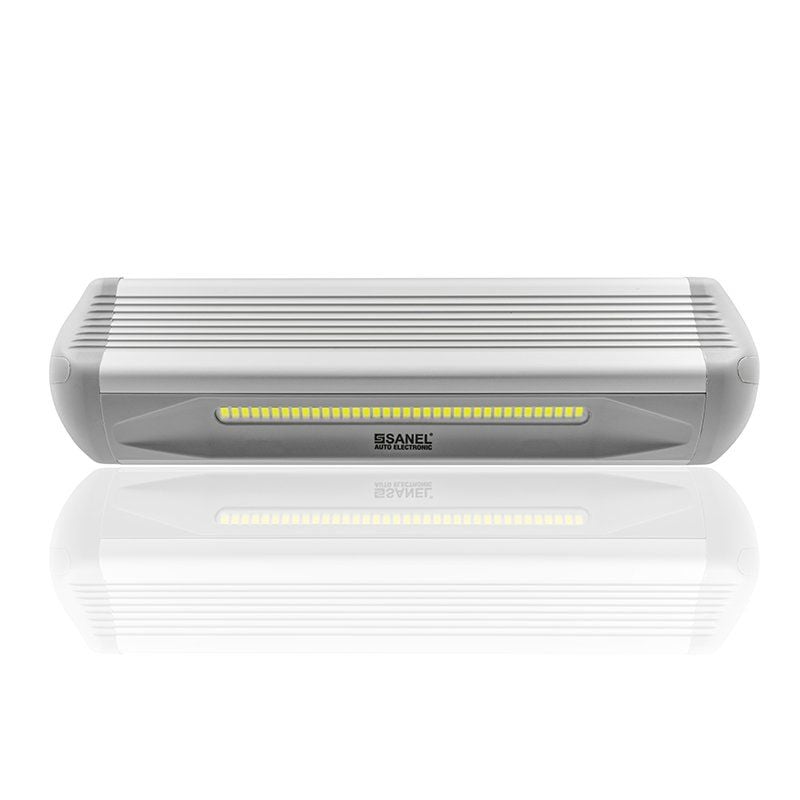12V-24V DC 36 Watt LED Lamba Su Geçirmez Beyaz Işık Gri Alüminyum Soğutuculu