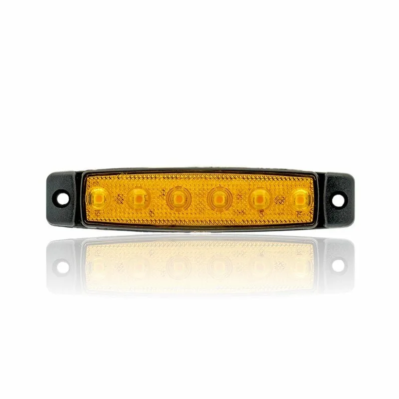 12V 6 Led Turuncu Parmak Lamba Su Geçirmez İnce Dizayn Yan İşaret