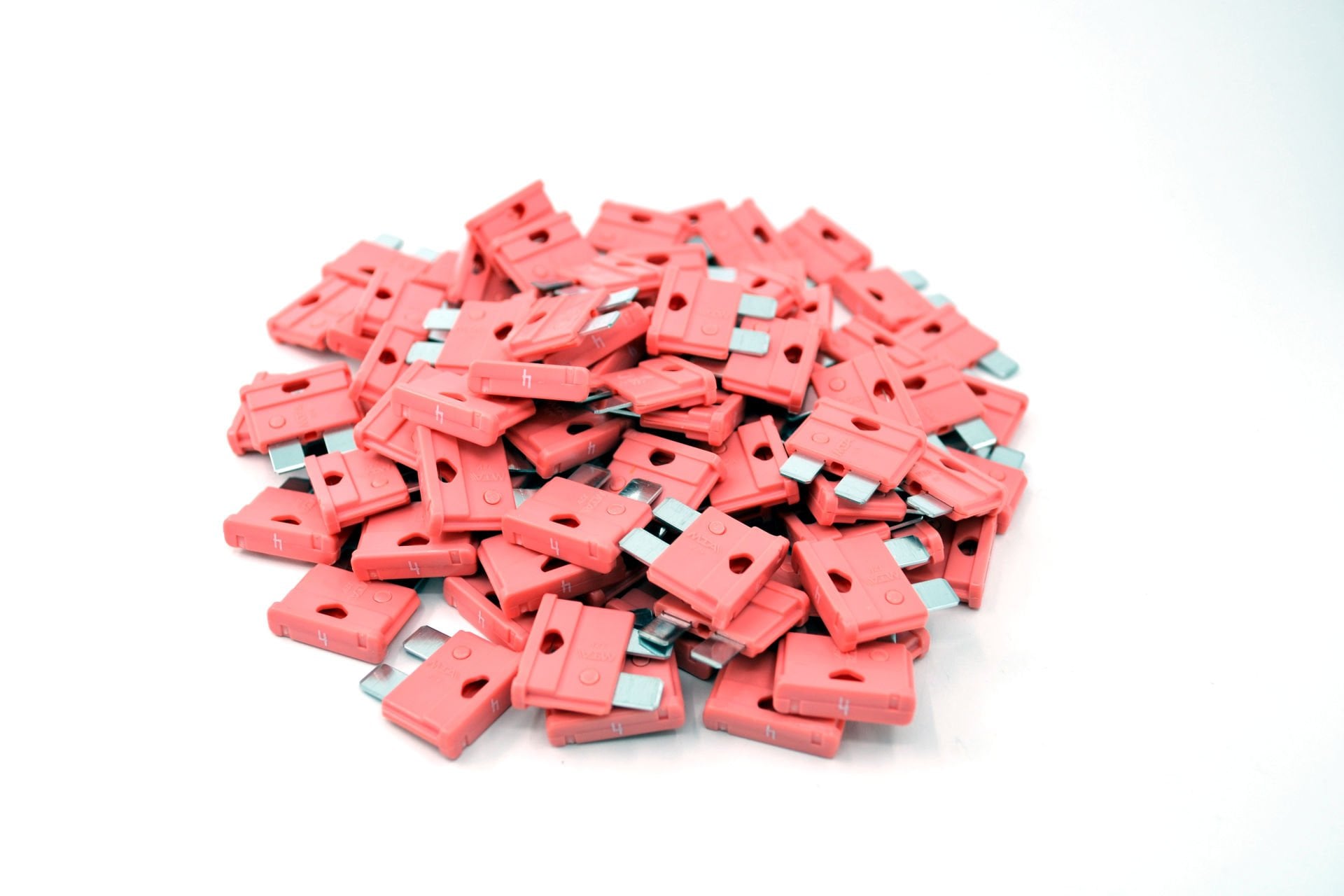 100 Adet 4 Amper Pembe Standart Bıçak Sigorta 4A