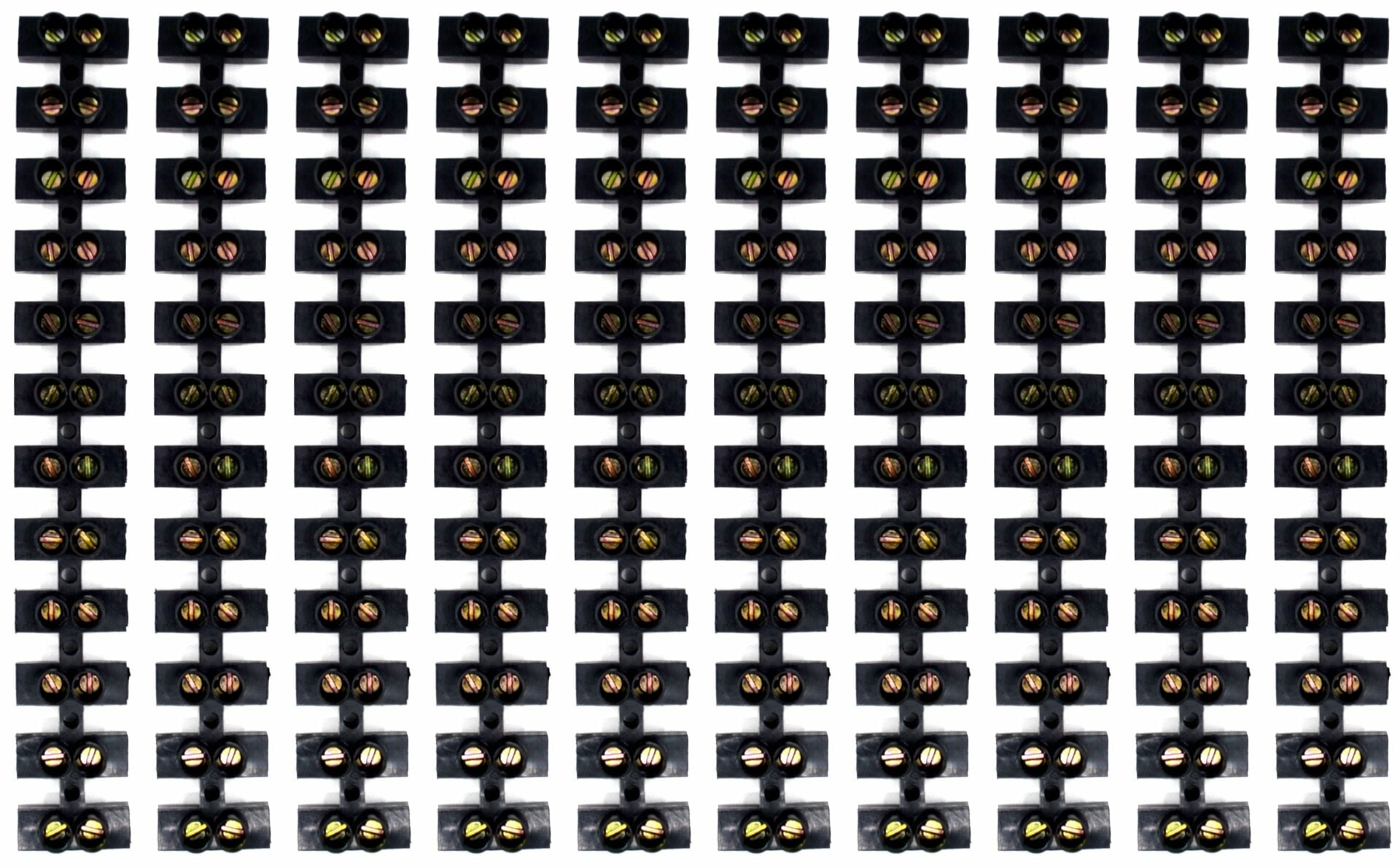 10 Adet No4 Siyah Sıra Klemens Maks. 6mm² Kabloya Kadar