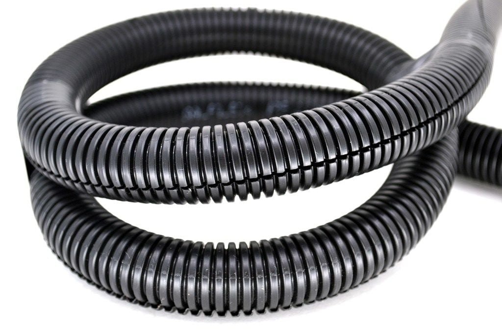 29mm Yarıklı Spiral Boru Kablo İzolasyon Hortumu Siyah Esnek
