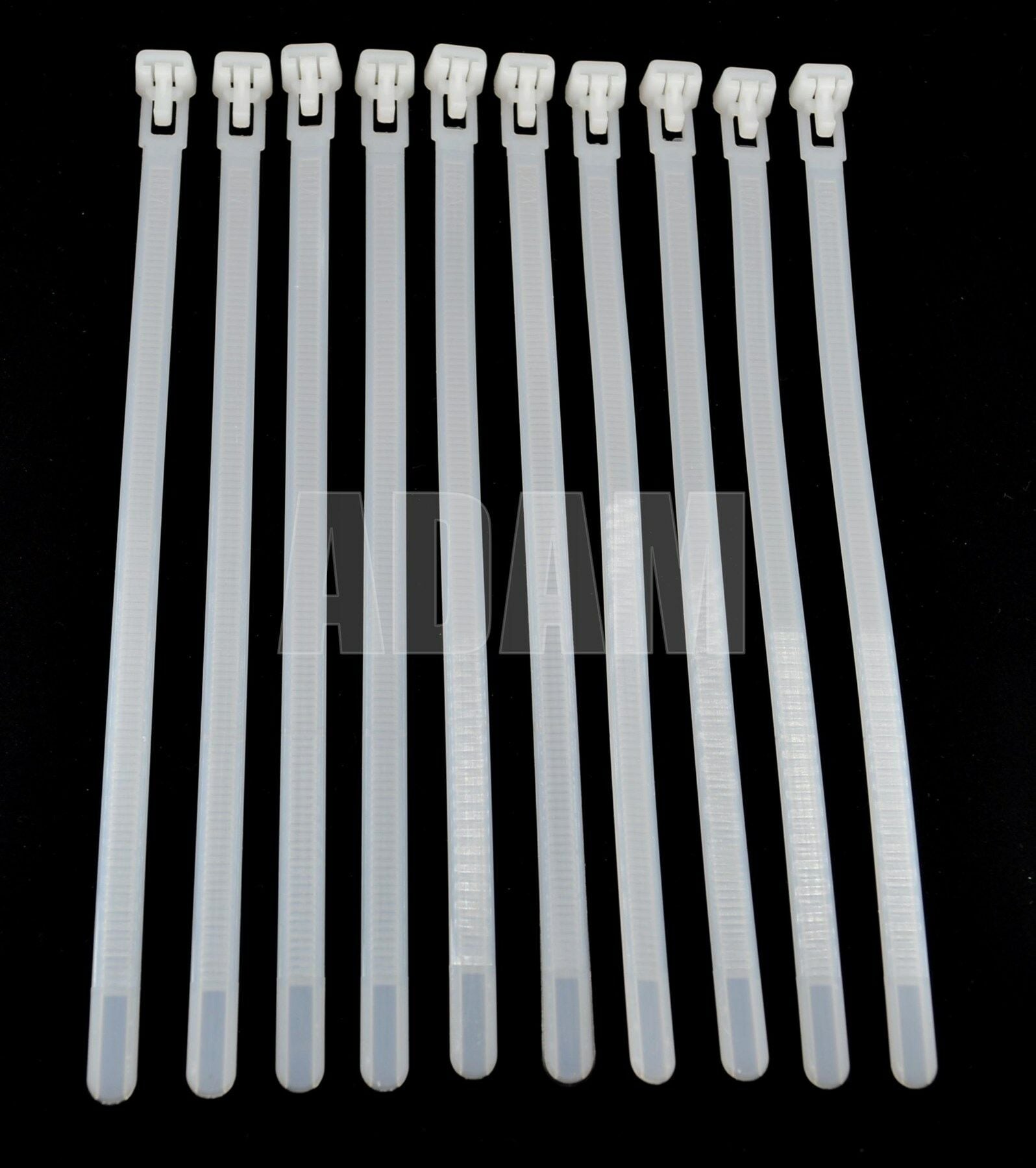 10 Adet 7,6mm 20Cm Açılabilir Kablo Bağı Beyaz TKBA-200H