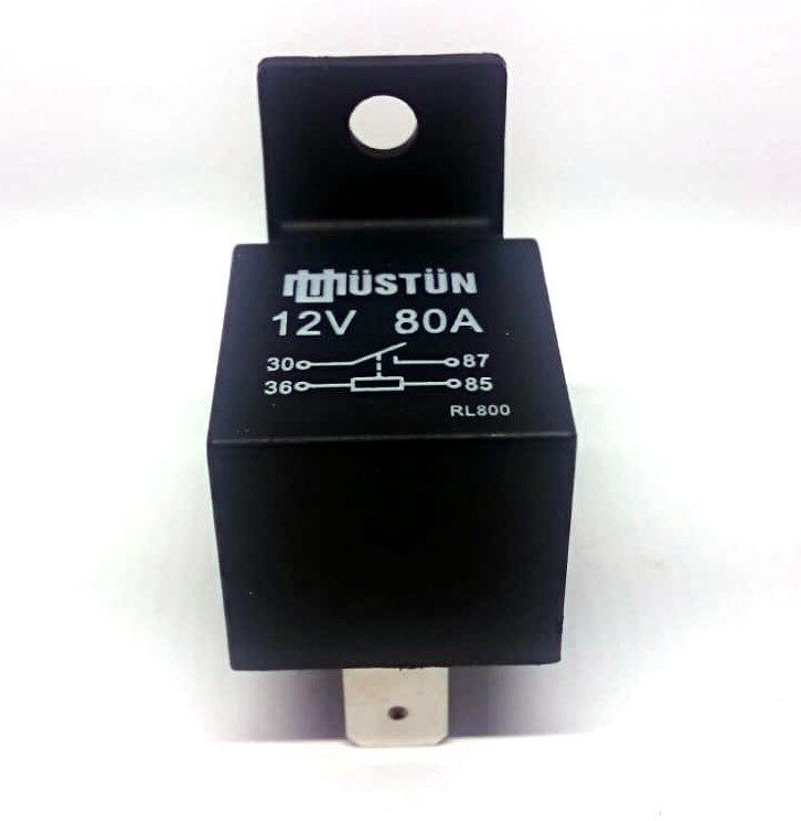 Mini Röle 12V 80A Güç Rölesi 4 Fişli Rl800