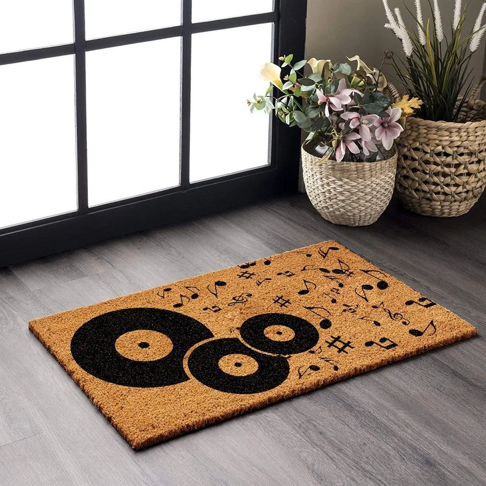 Decovetro Paspas Müzik Desenli Kapı Önü Paspası 40 x 60 Cm