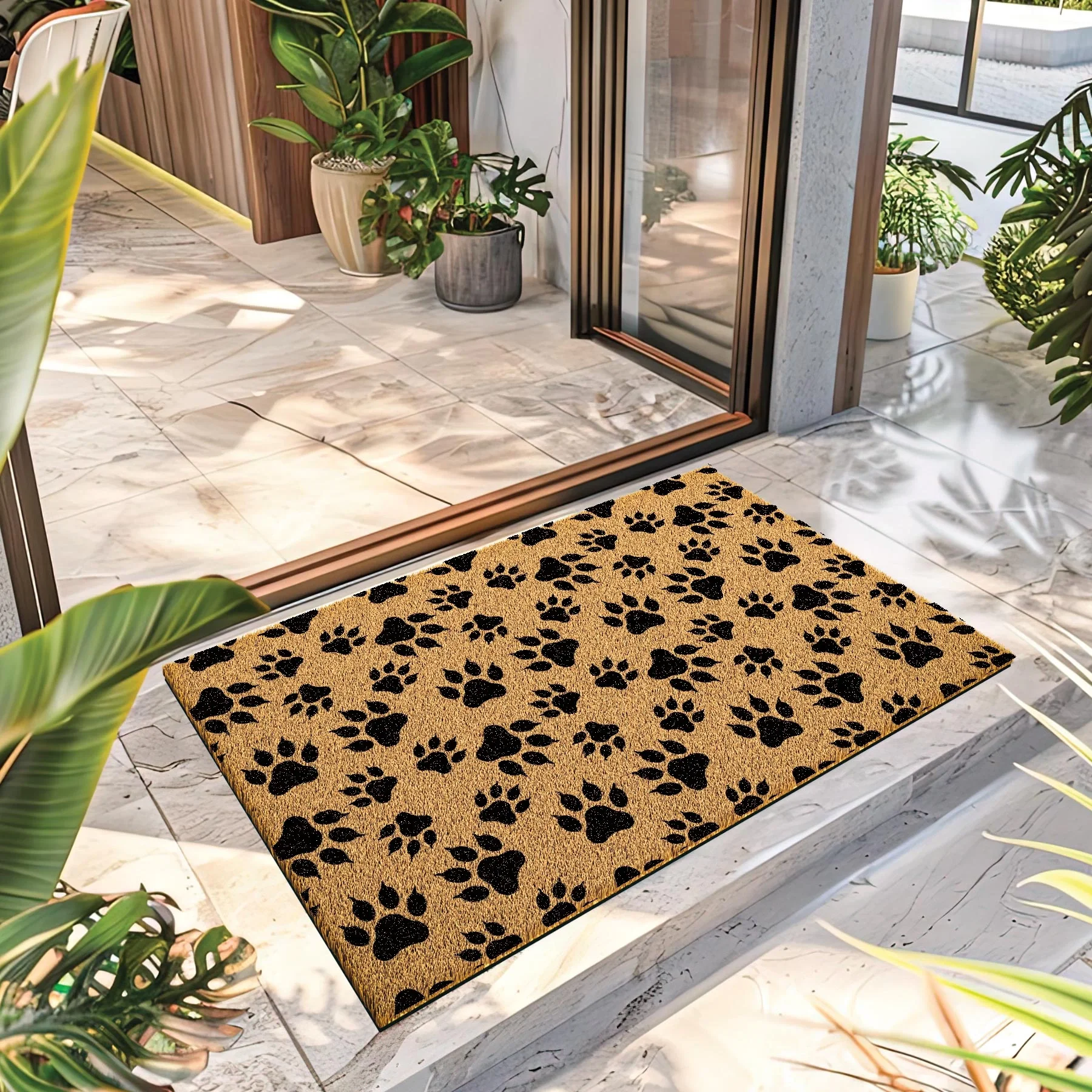Decovetro Paspas Pati Desenli Kapı Önü Paspası 40 x 60 Cm