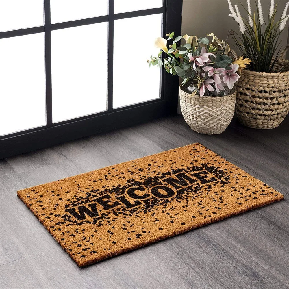 Decovetro Paspas Welcome Desenli Kapı önü Paspası 40 x 60 Cm