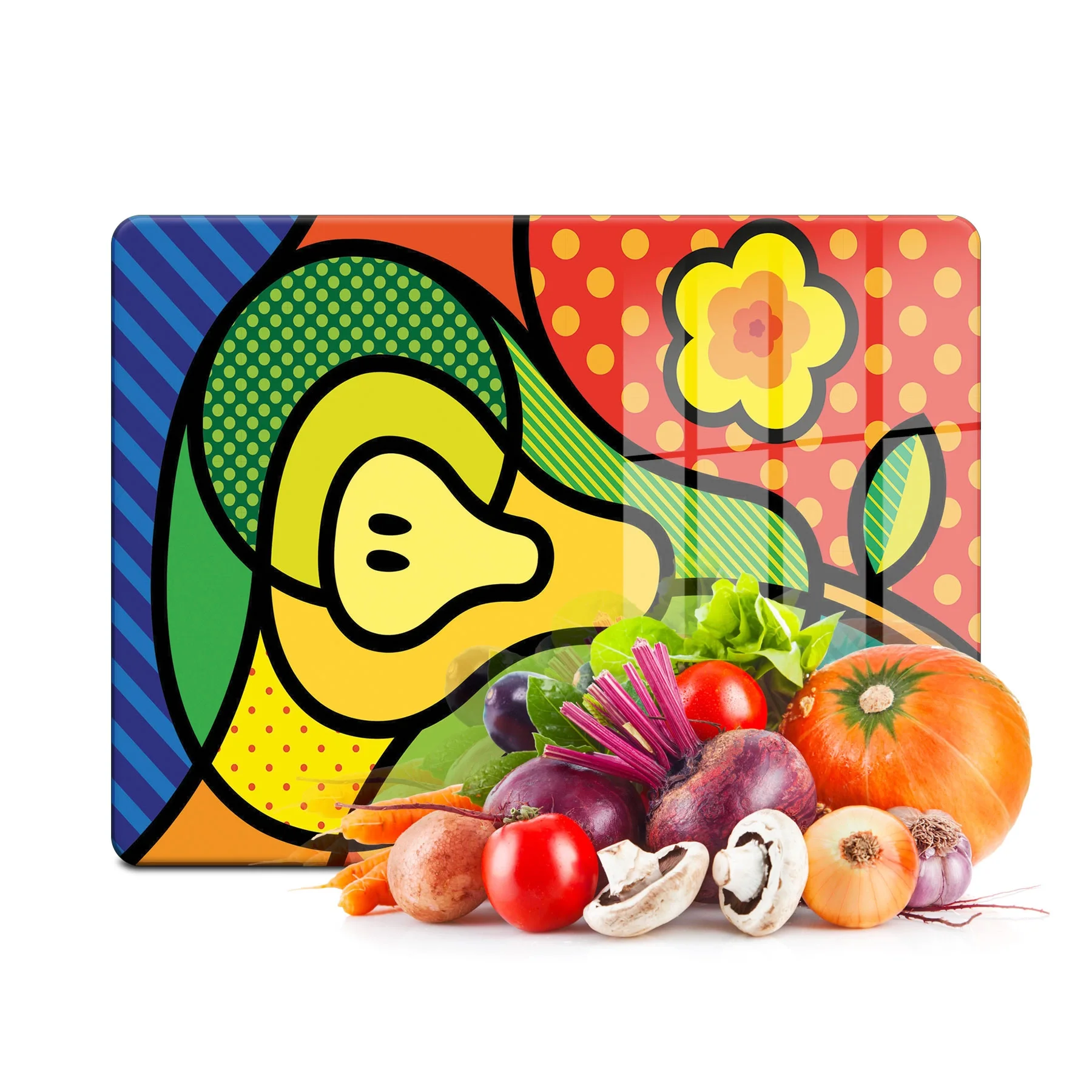 Decovetro Cam Kesme Tahtası ve Sunumluk Armut Desenli 20x30 Cm