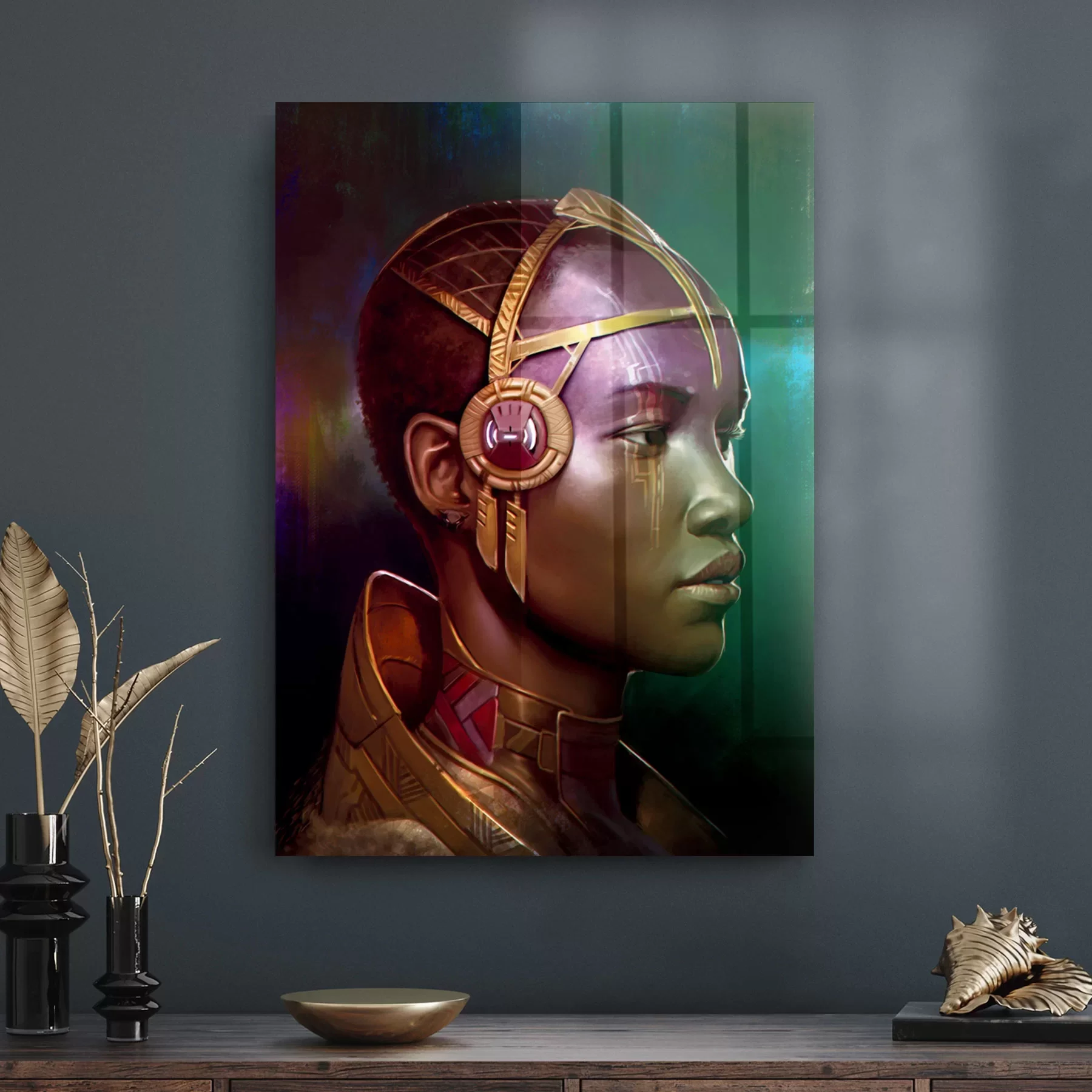 Decovetro Cam Tablo Cyberpunk Woman 50x70 cm