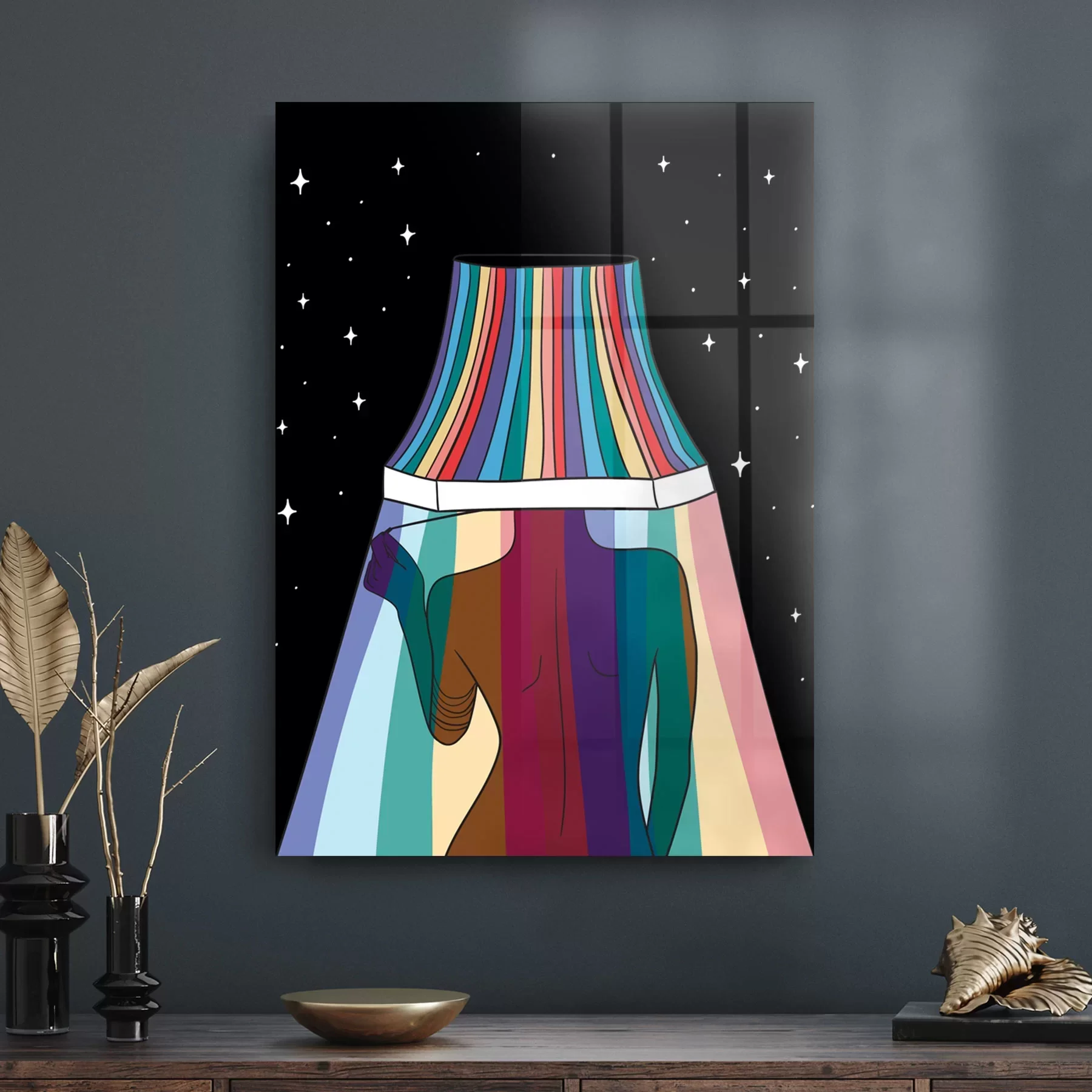 Decovetro Cam Tablo LGBT Lamba Estetik 50x70 cm