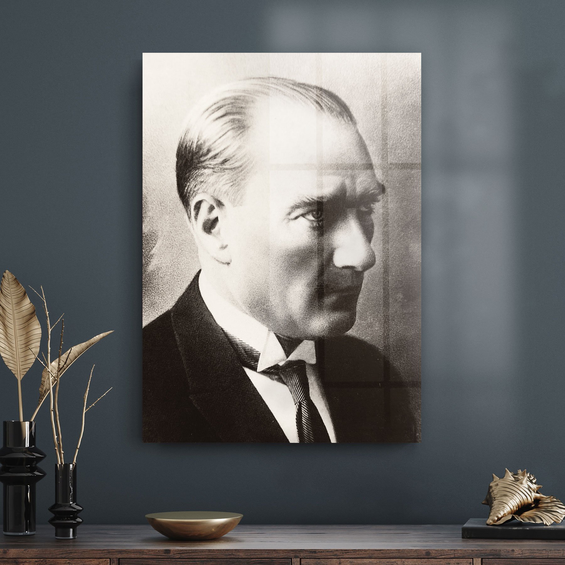 Decovetro Atatürk Portesi Cam Tablo 50x70 cm