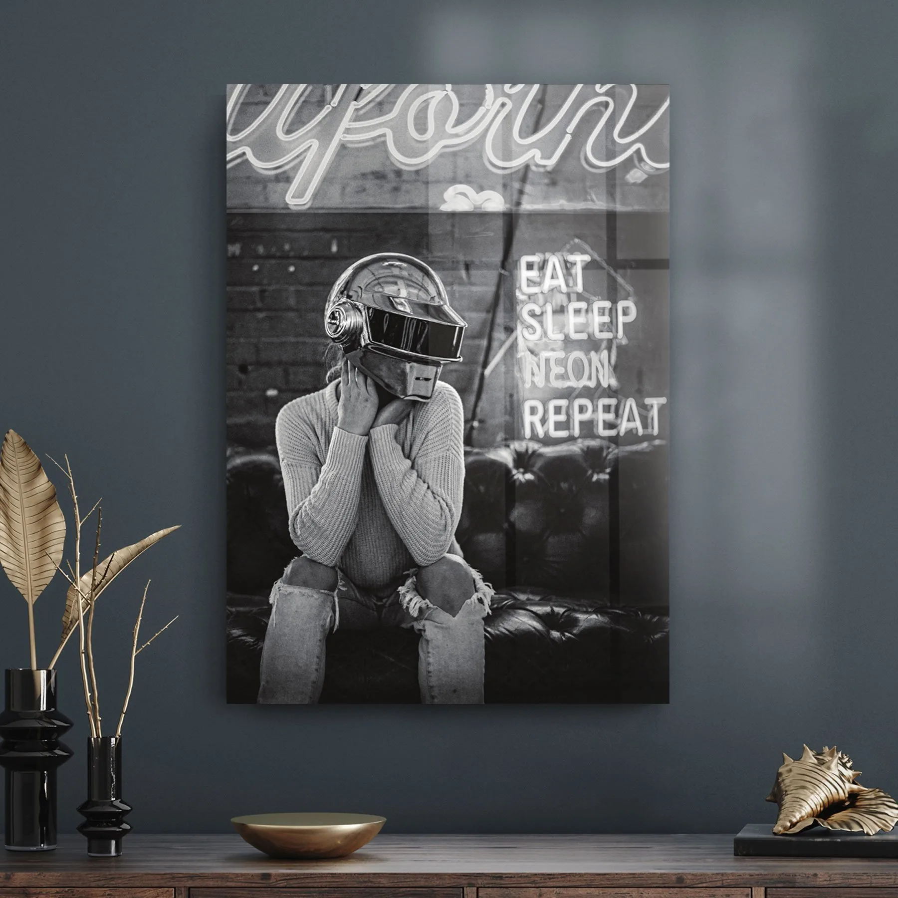 Decovetro Cam Tablo Cyberpunk Neon 50x70 cm