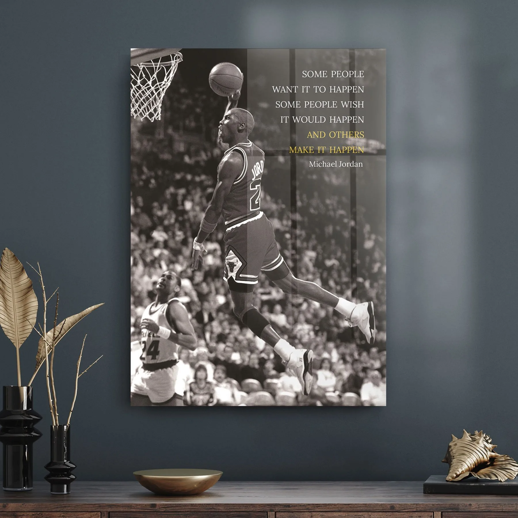 Decovetro Cam Tablo Michael Jordan Motivational 50x70 cm