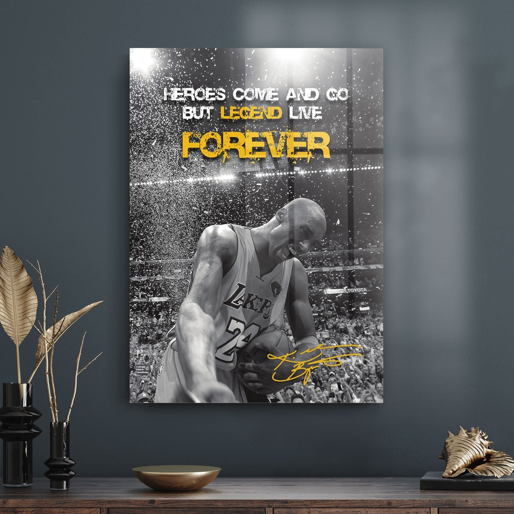 Decovetro Cam Tablo Kobe Byrant Legends 50x70 cm