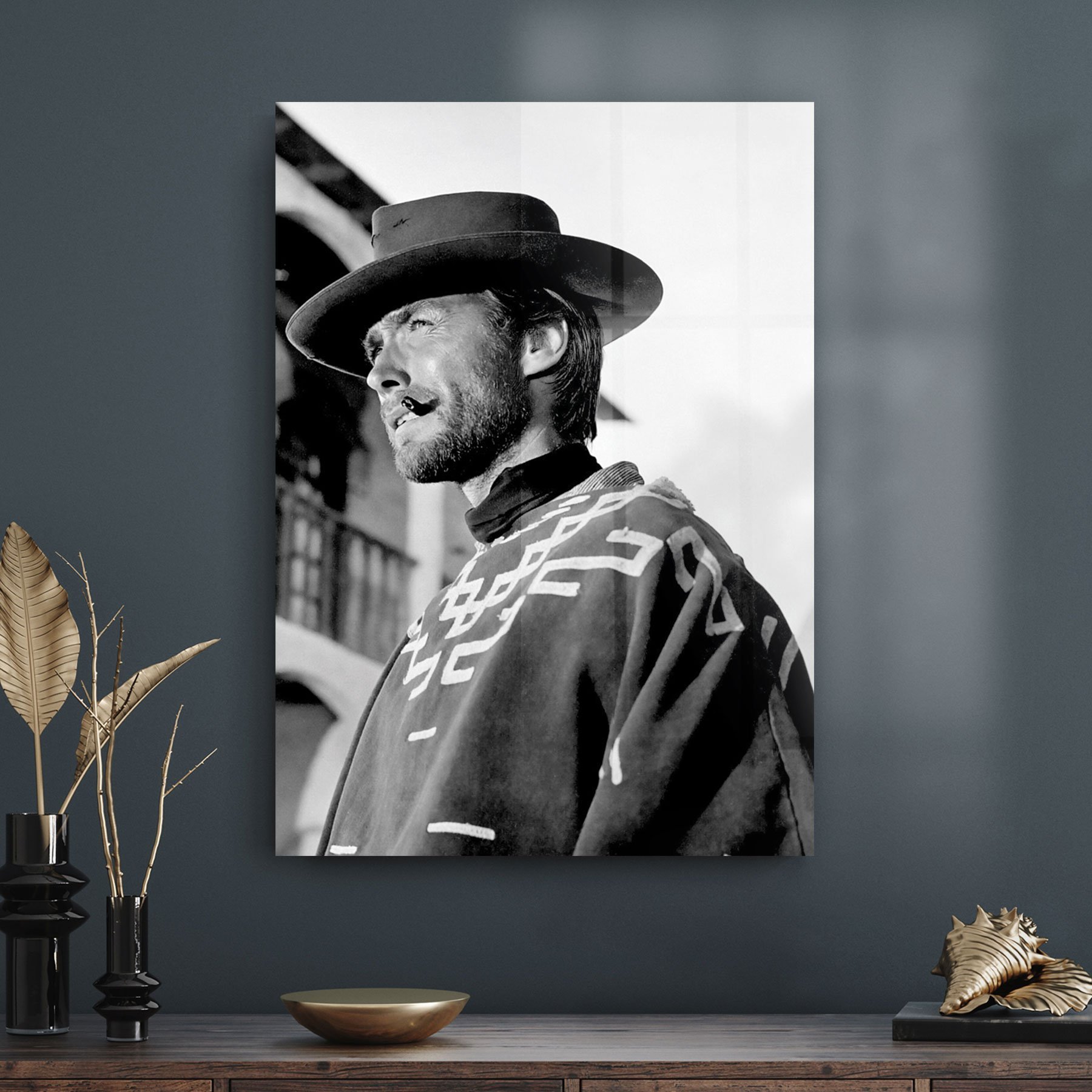 Decovetro Cam Tablo Clint Eastwood 50x70 cm