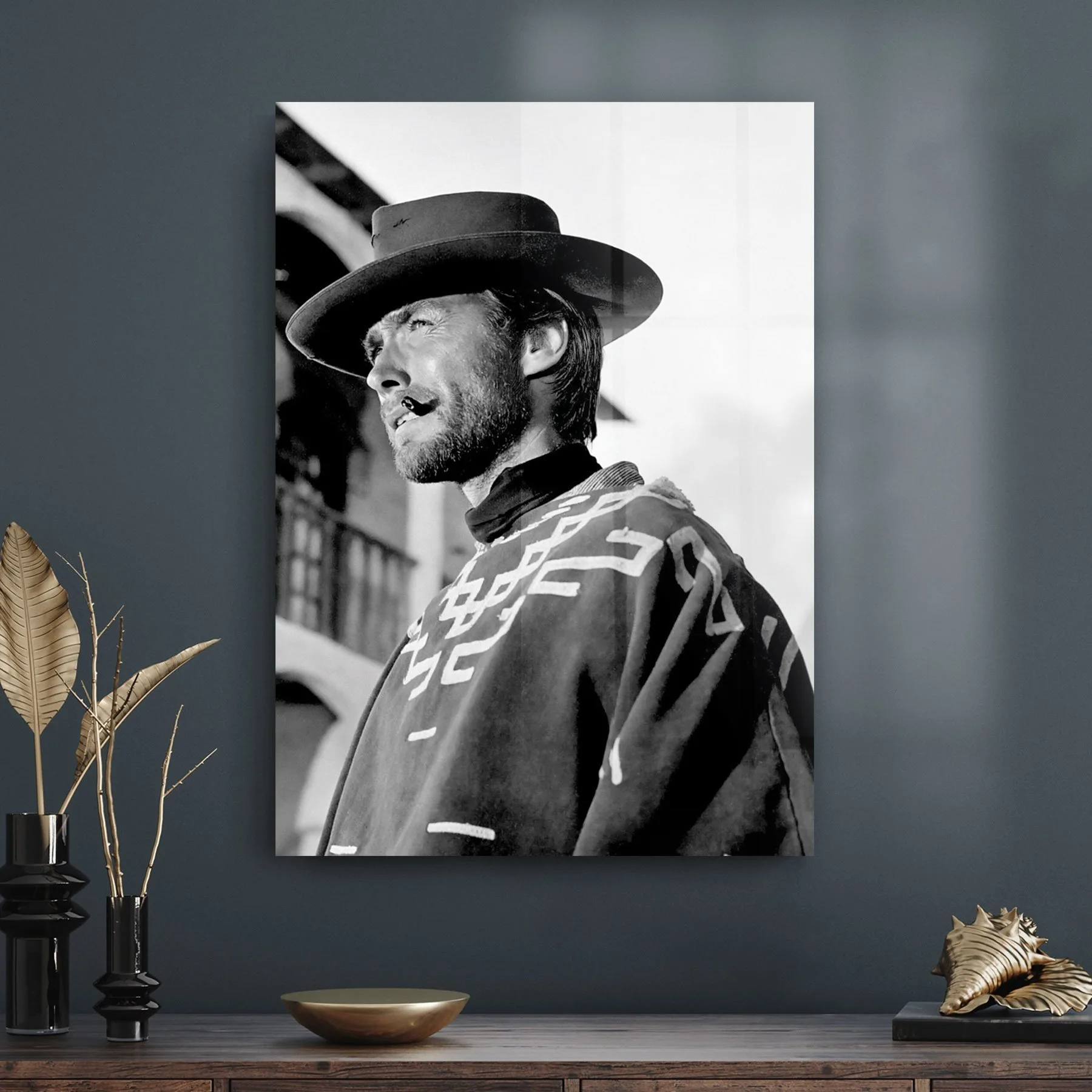 Decovetro Cam Tablo Clint Eastwood 50x70 cm