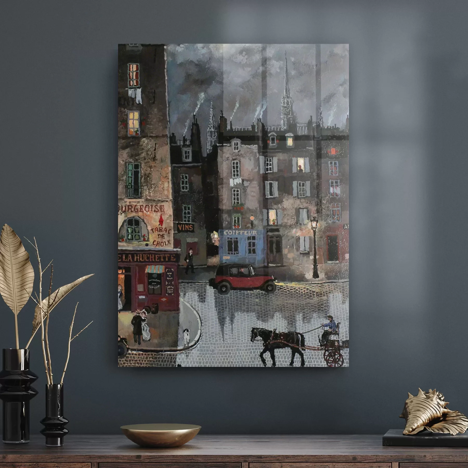 Decovetro Cam Tablo şehir Manzarası 50x70 cm