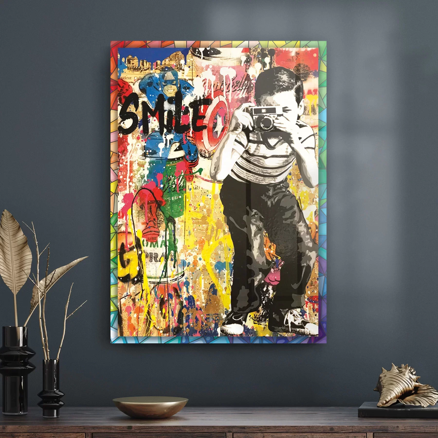 Decovetro Cam Tablo Pop Art Karma 50x70 cm