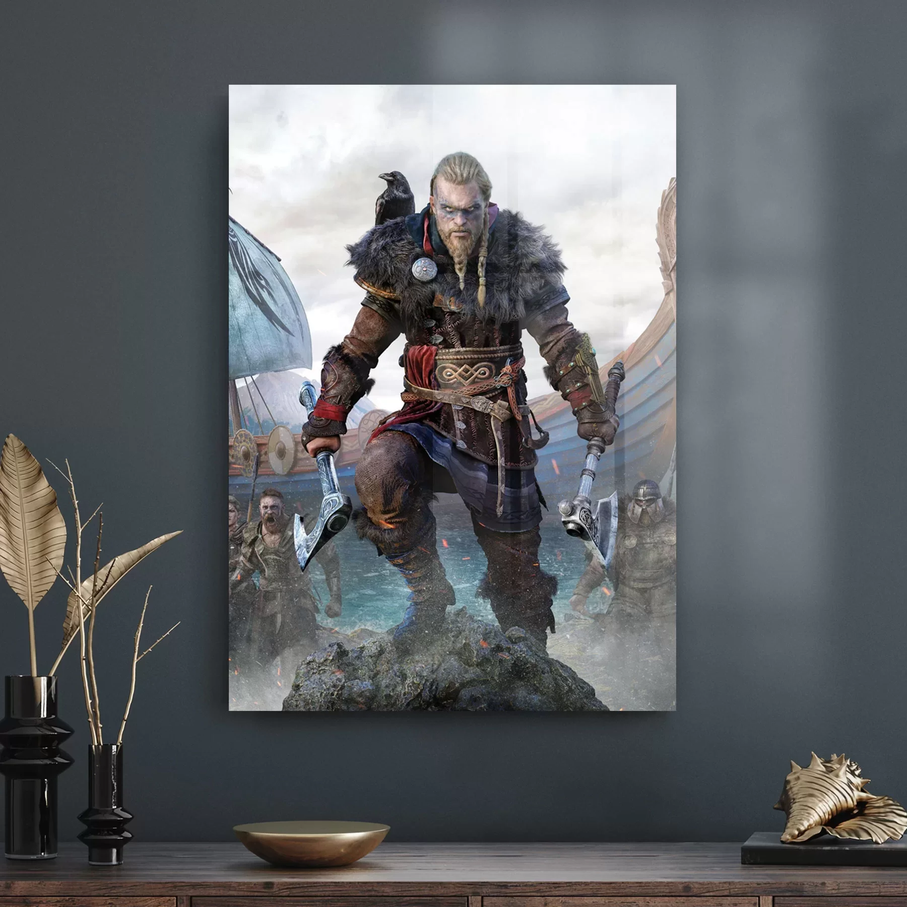 Decovetro Cam Tablo Assassin's Creed Valhalla 50x70 cm