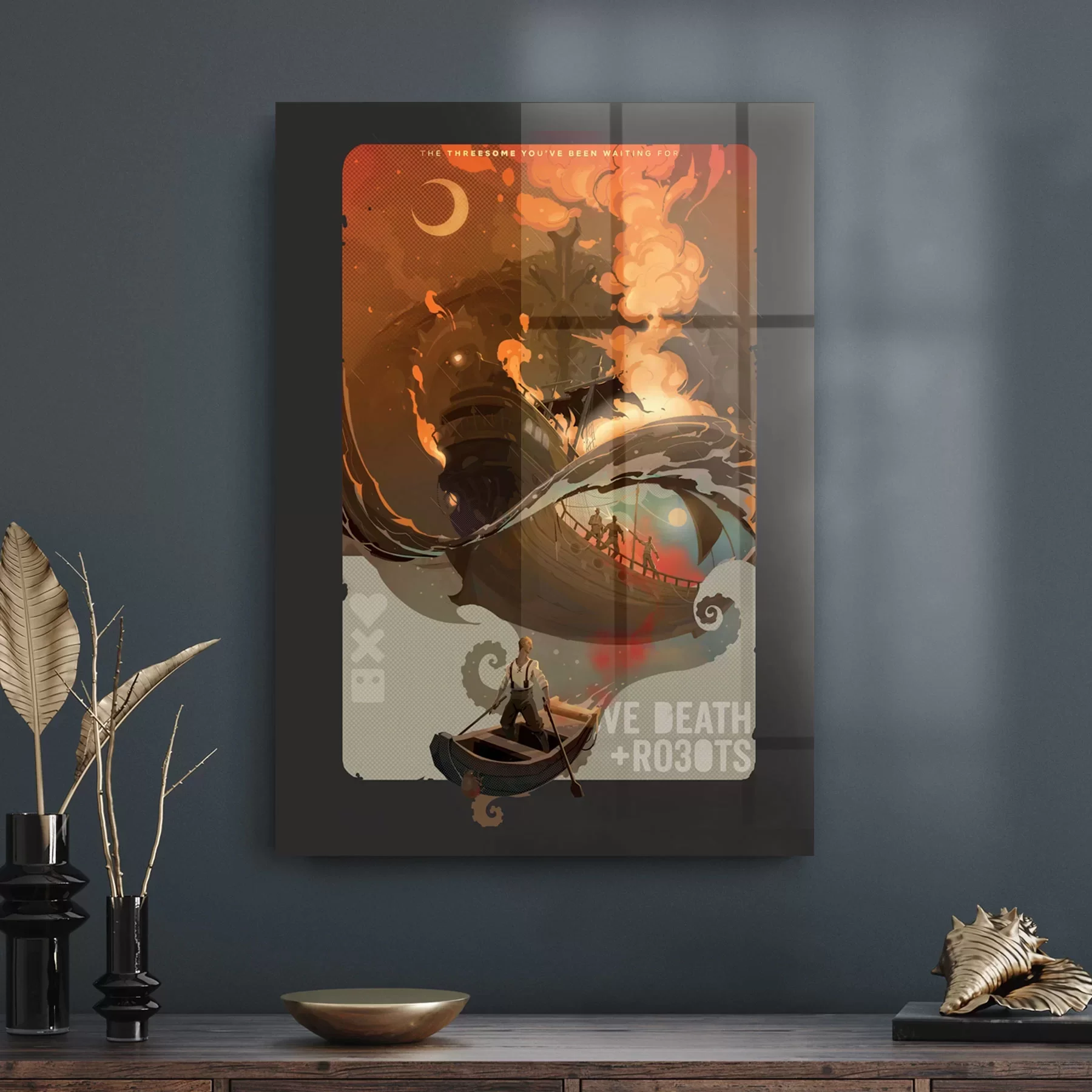 Decovetro Cam Tablo Love Death Robots Bad Travelling Poster 50x70 cm