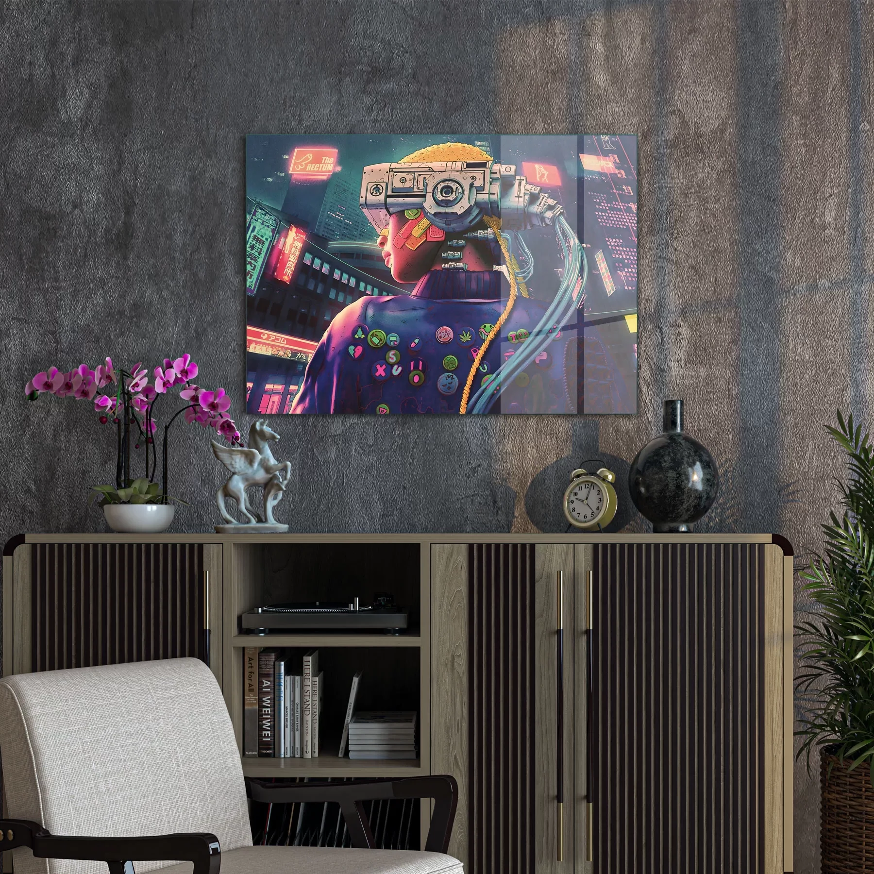 Decovetro Cam Tablo Cyberpunk Header 50x70 cm