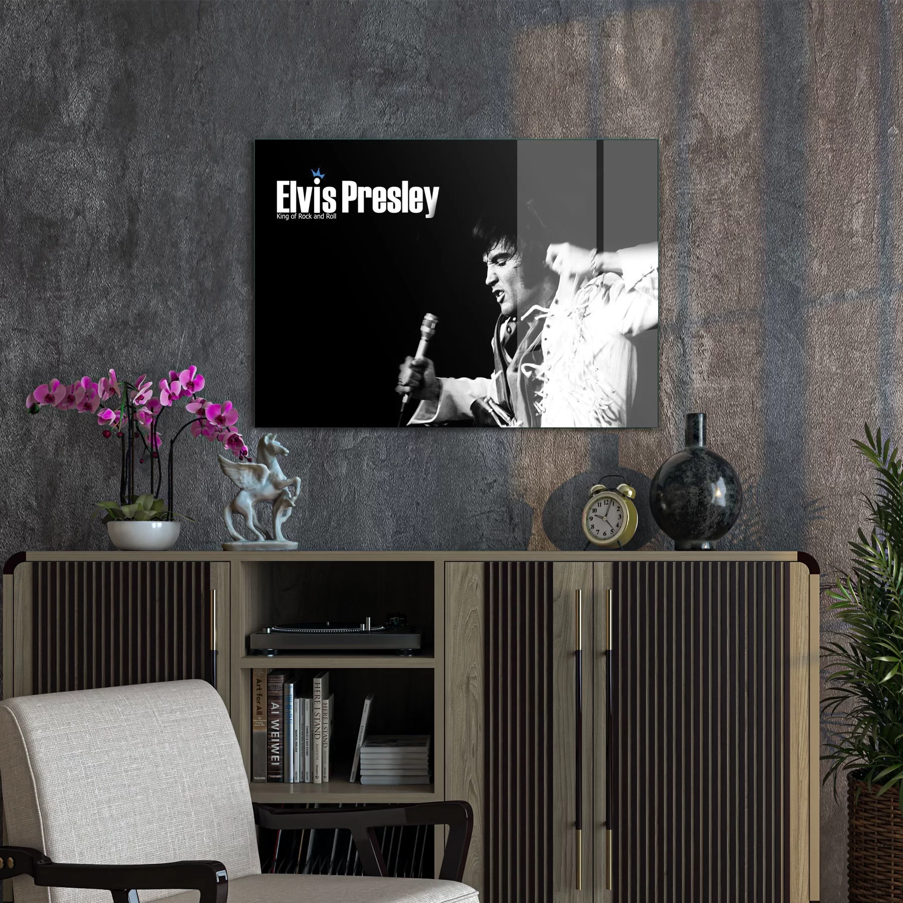 Decovetro Cam Tablo Elvis King 50x70 cm