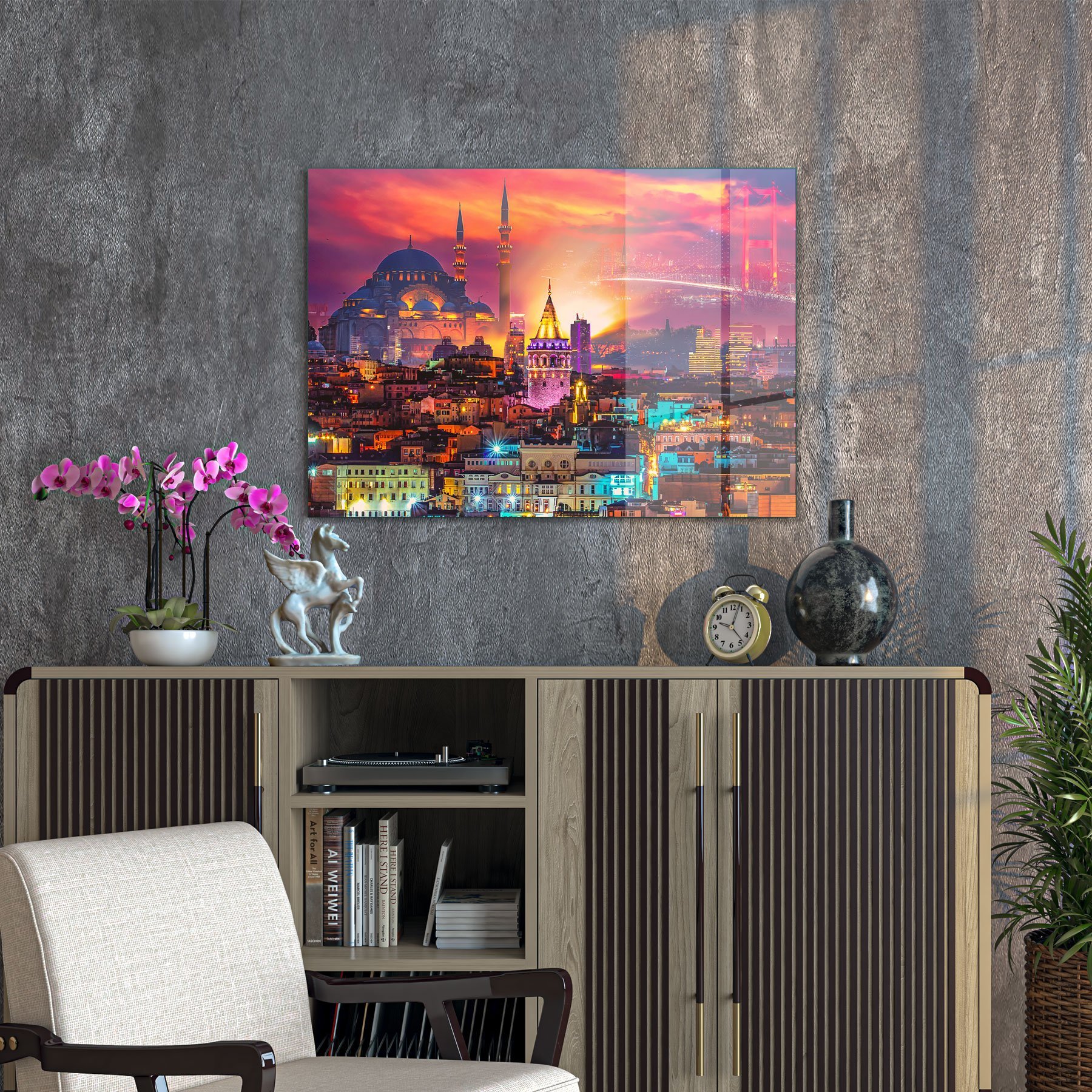 Decovetro Cam Tablo İstanbul Manzarası 50x70 cm