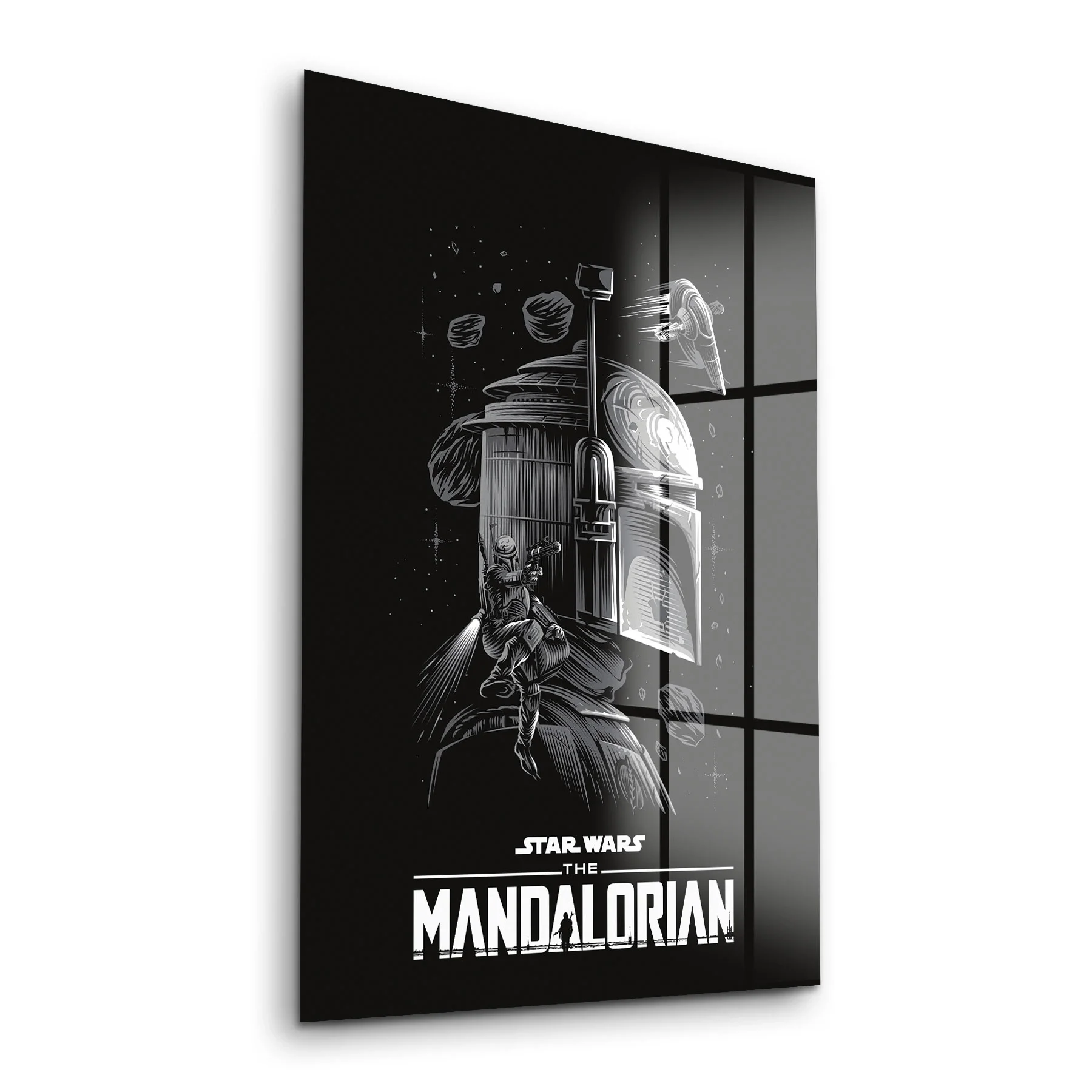 Decovetro Cam Tablo Star Wars Mandalorian 30x40 cm