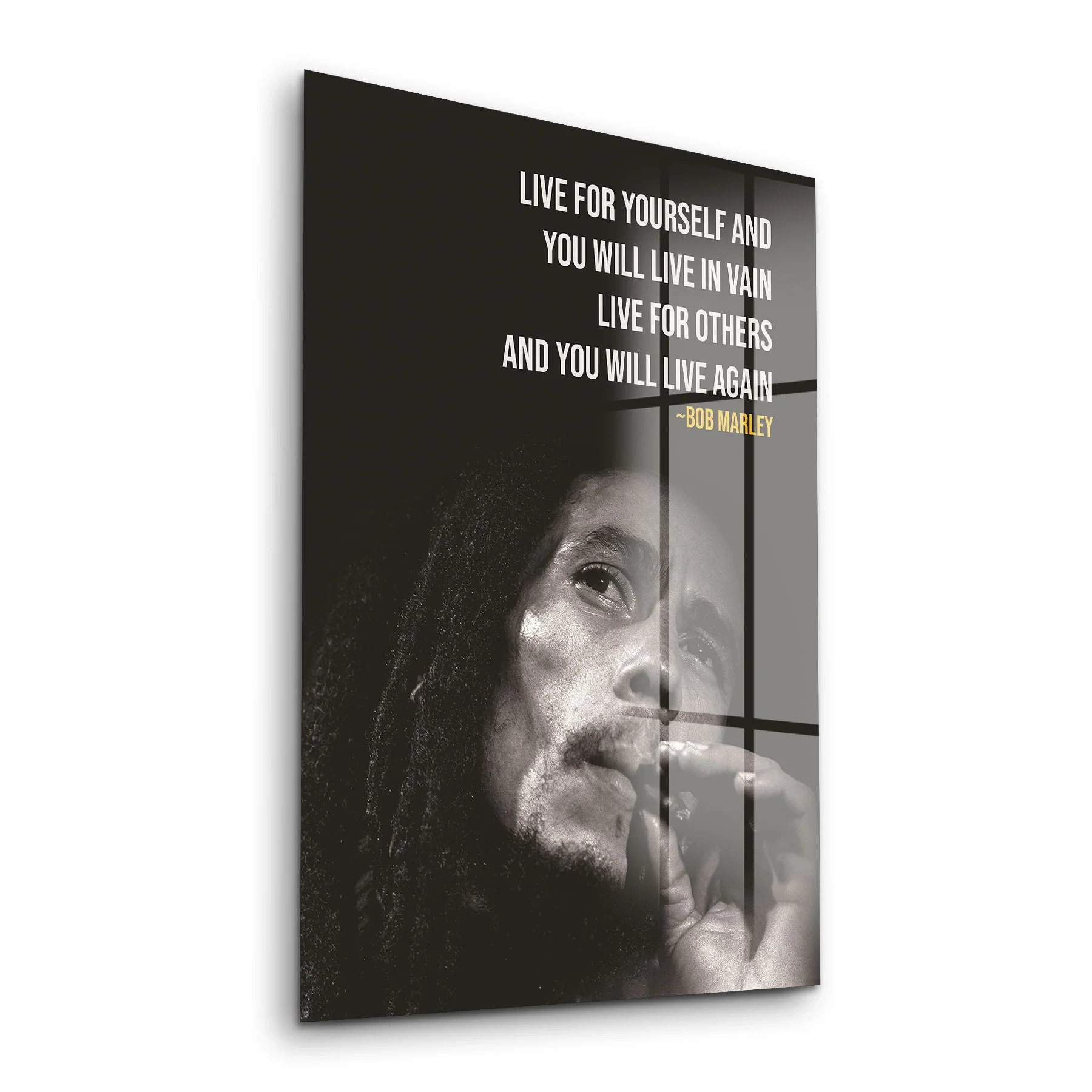 Decovetro Cam Tablo Bob Marley 30x40 cm