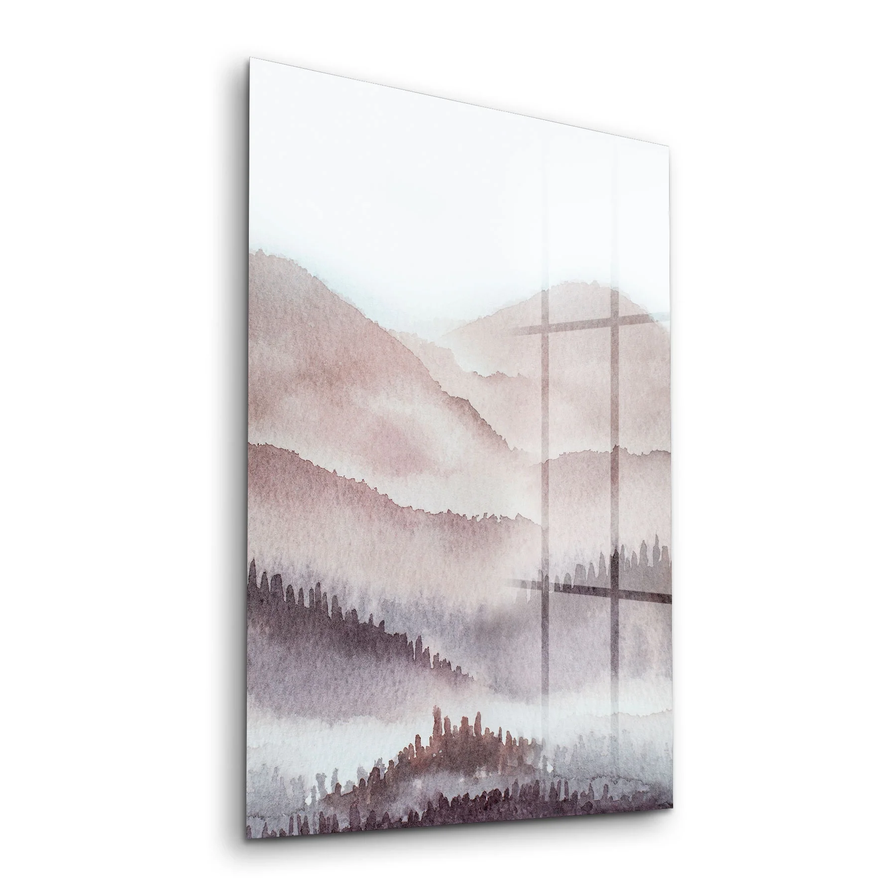 Decovetro Cam Tablo Sulu Boya Manzara 30x40 cm