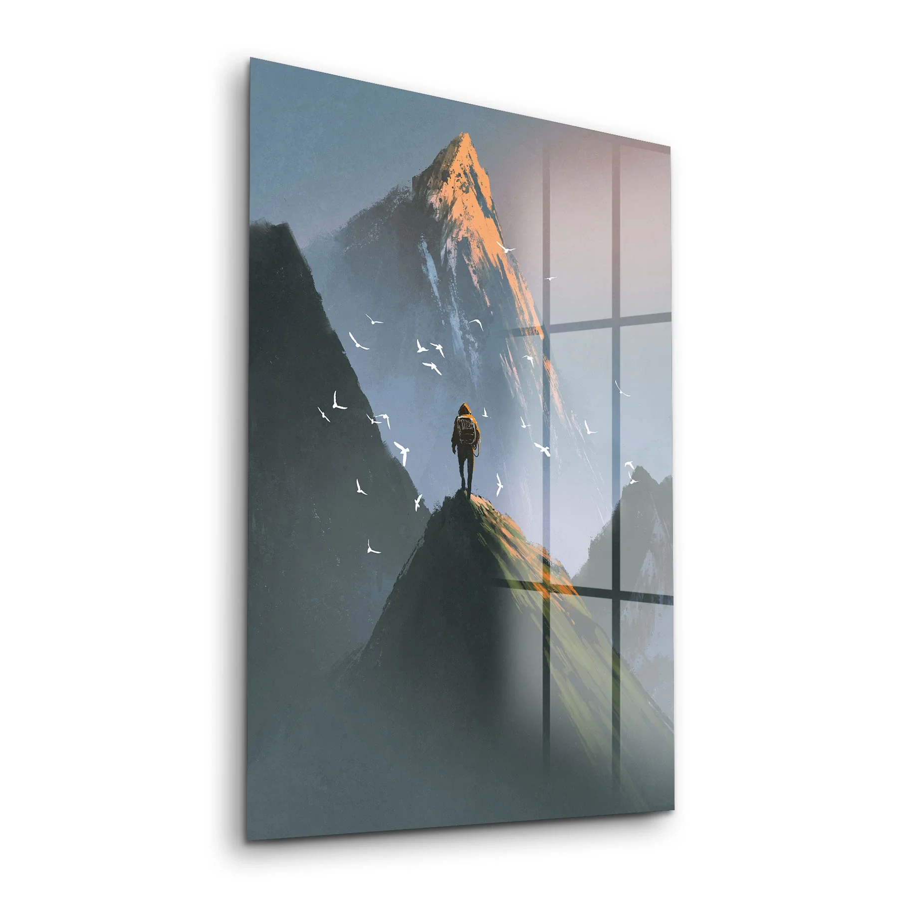 Decovetro Cam Tablo Sulu Boya Manzara 30x40 cm