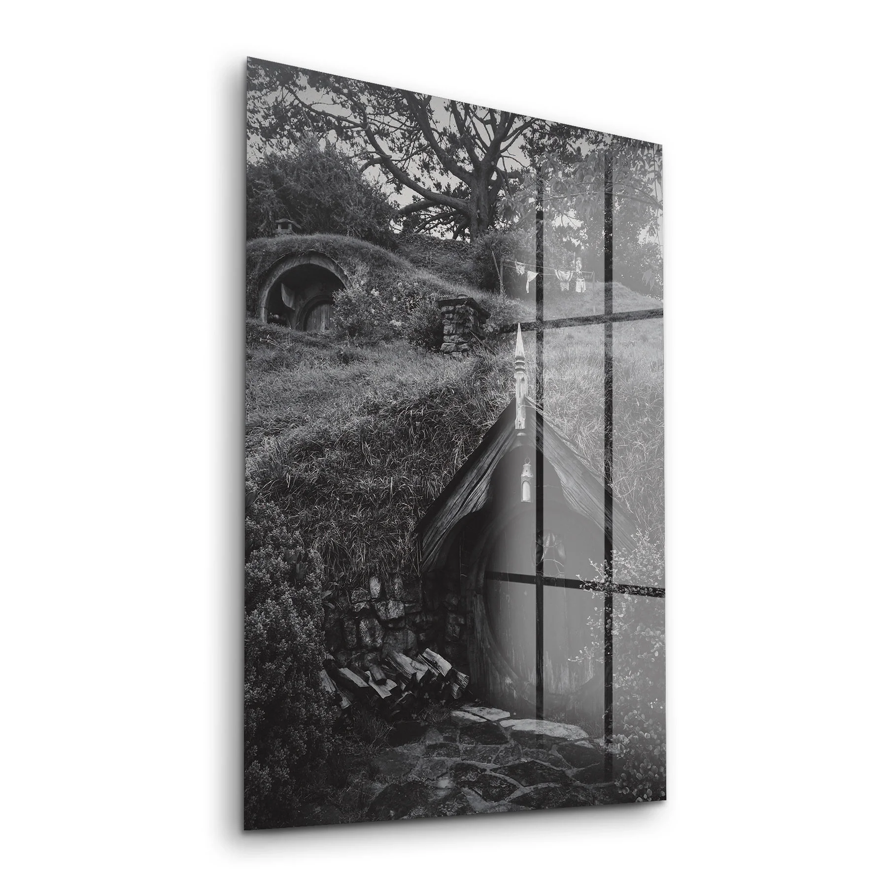 Decovetro Cam Tablo Yüzüklerin Efendisi Hobbit Evi 30x40 cm