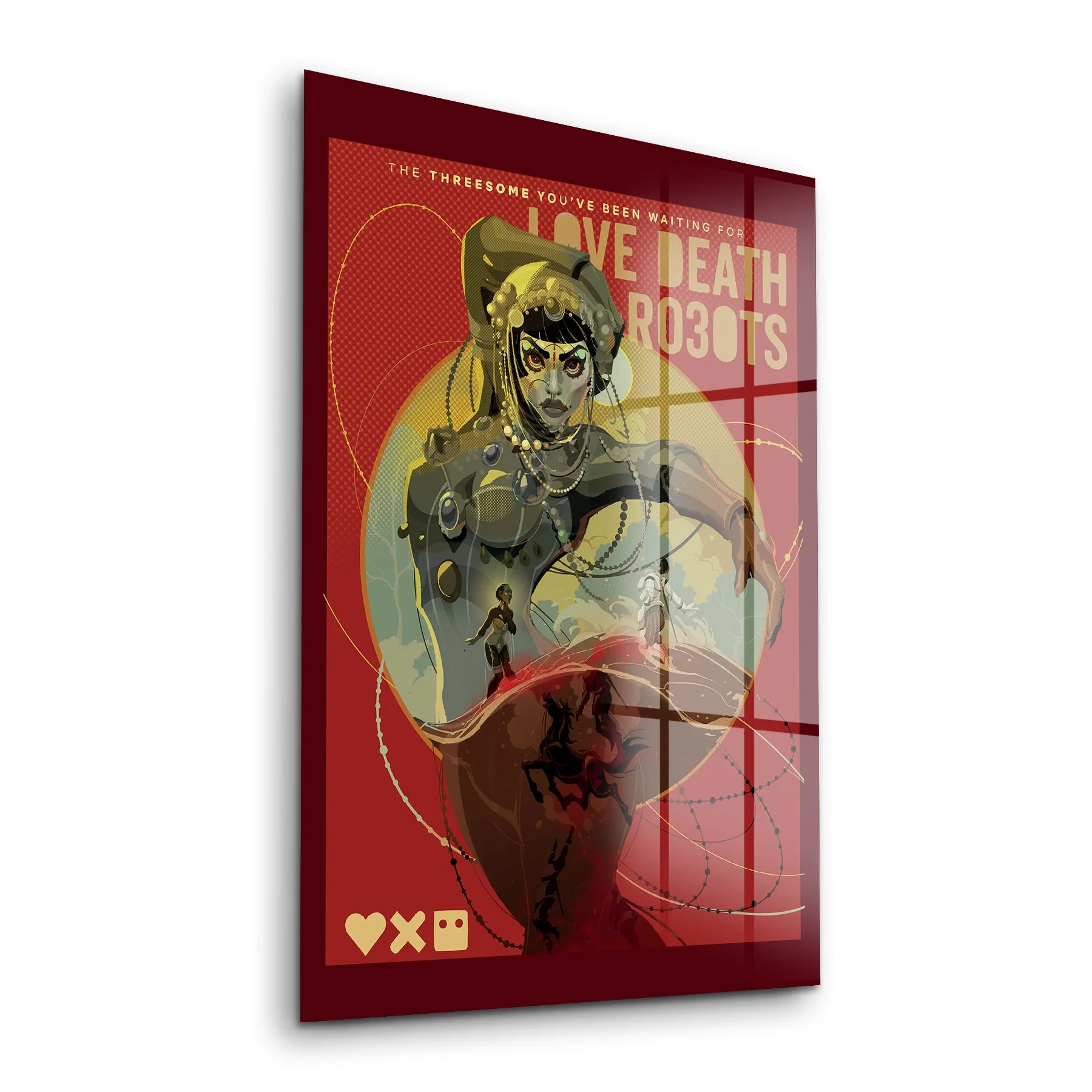Decovetro Cam Tablo Love Death Robots Jibaro Poster 30x40 cm