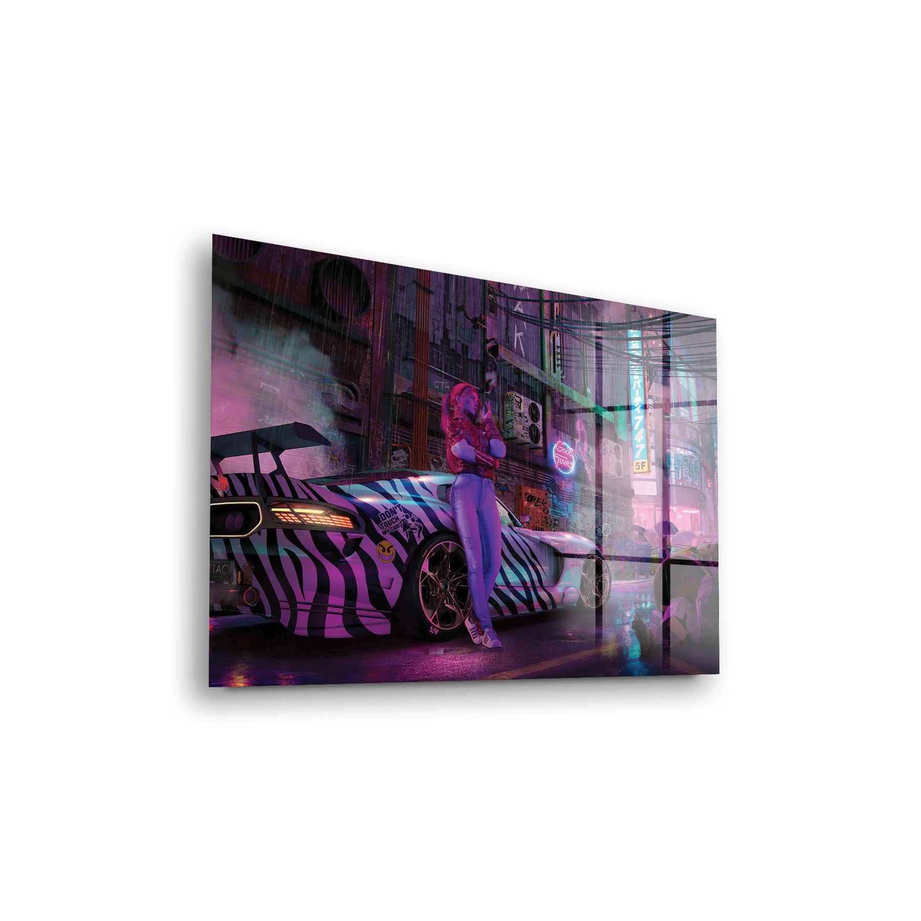 Decovetro Cam Tablo Gamer Cyberpunk City 30x40 cm