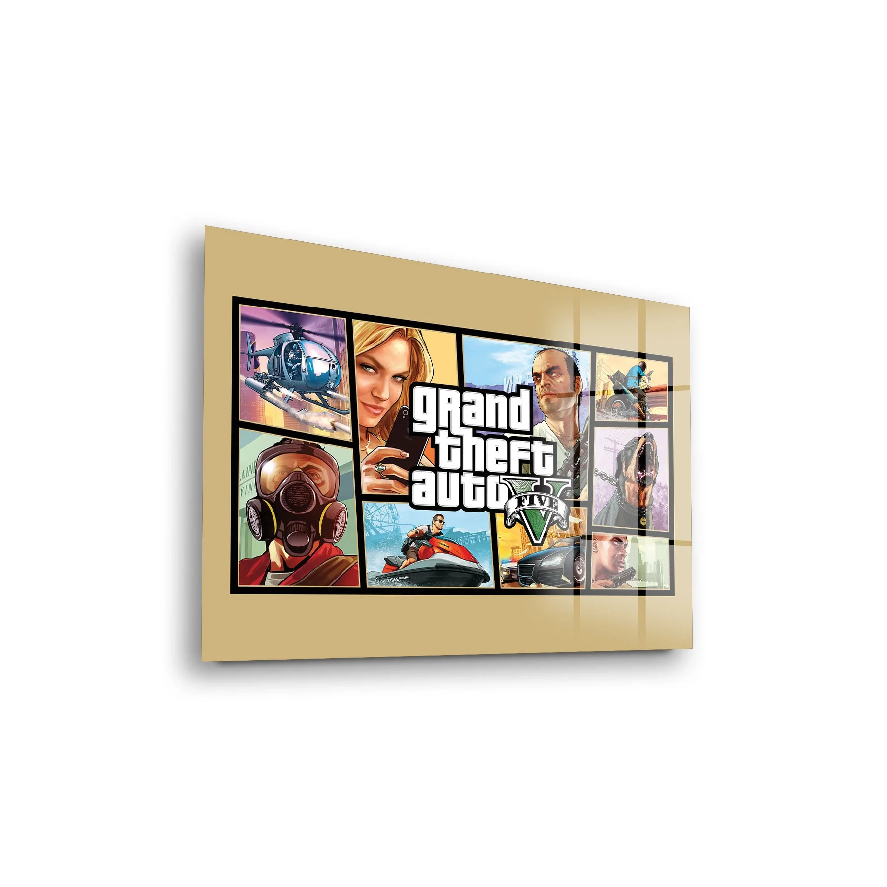 Decovetro Cam Tablo Gamer Room Gta 30x40 cm