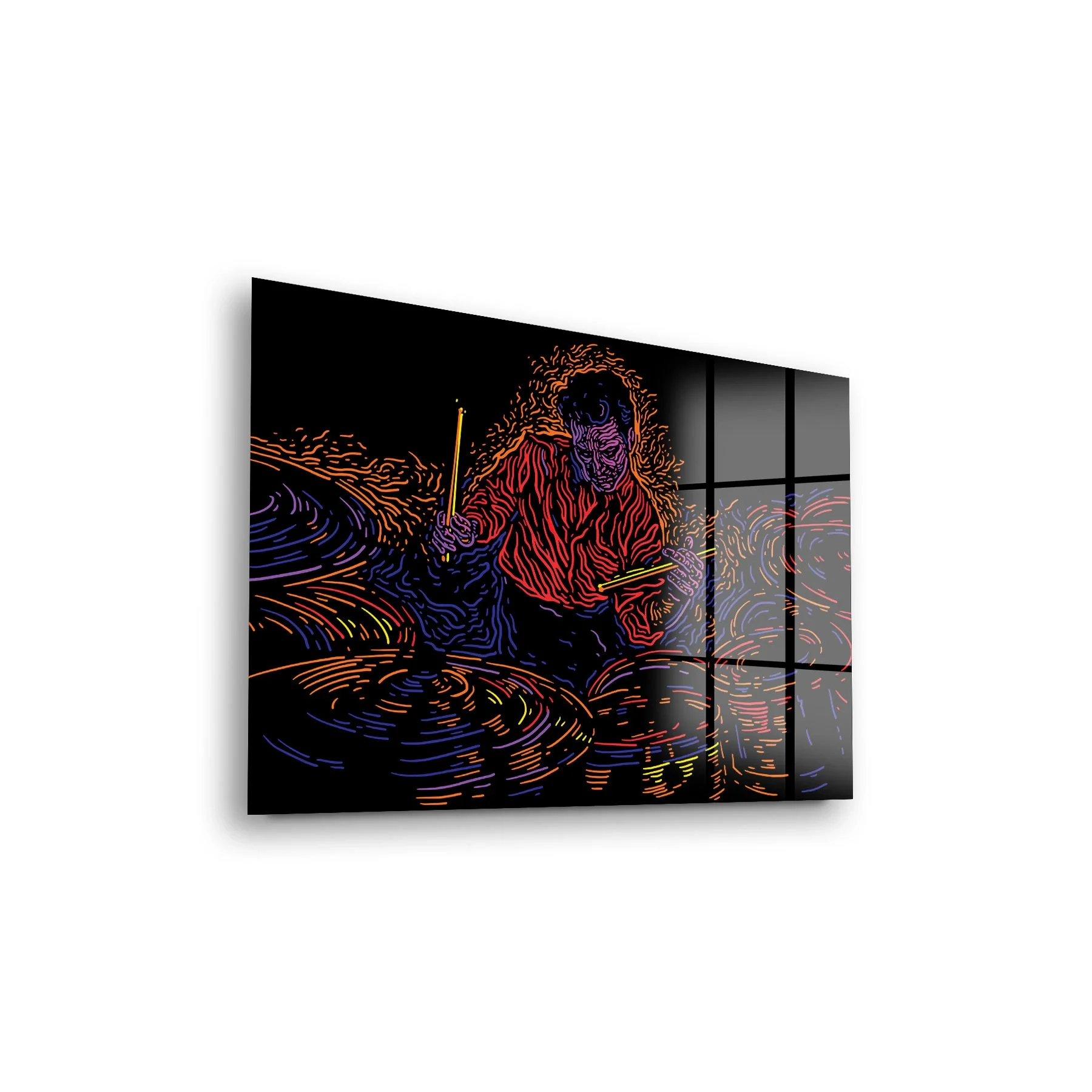 Decovetro Cam Tablo Jazz Drummer 30x40 cm