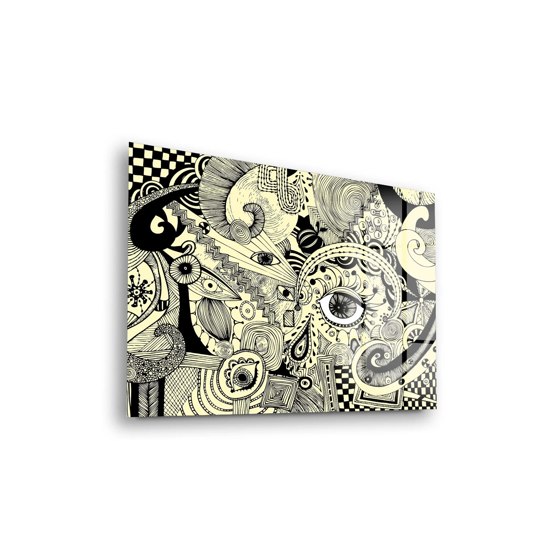 Decovetro Cam Tablo Abstract Vintage Eye 30x40 cm