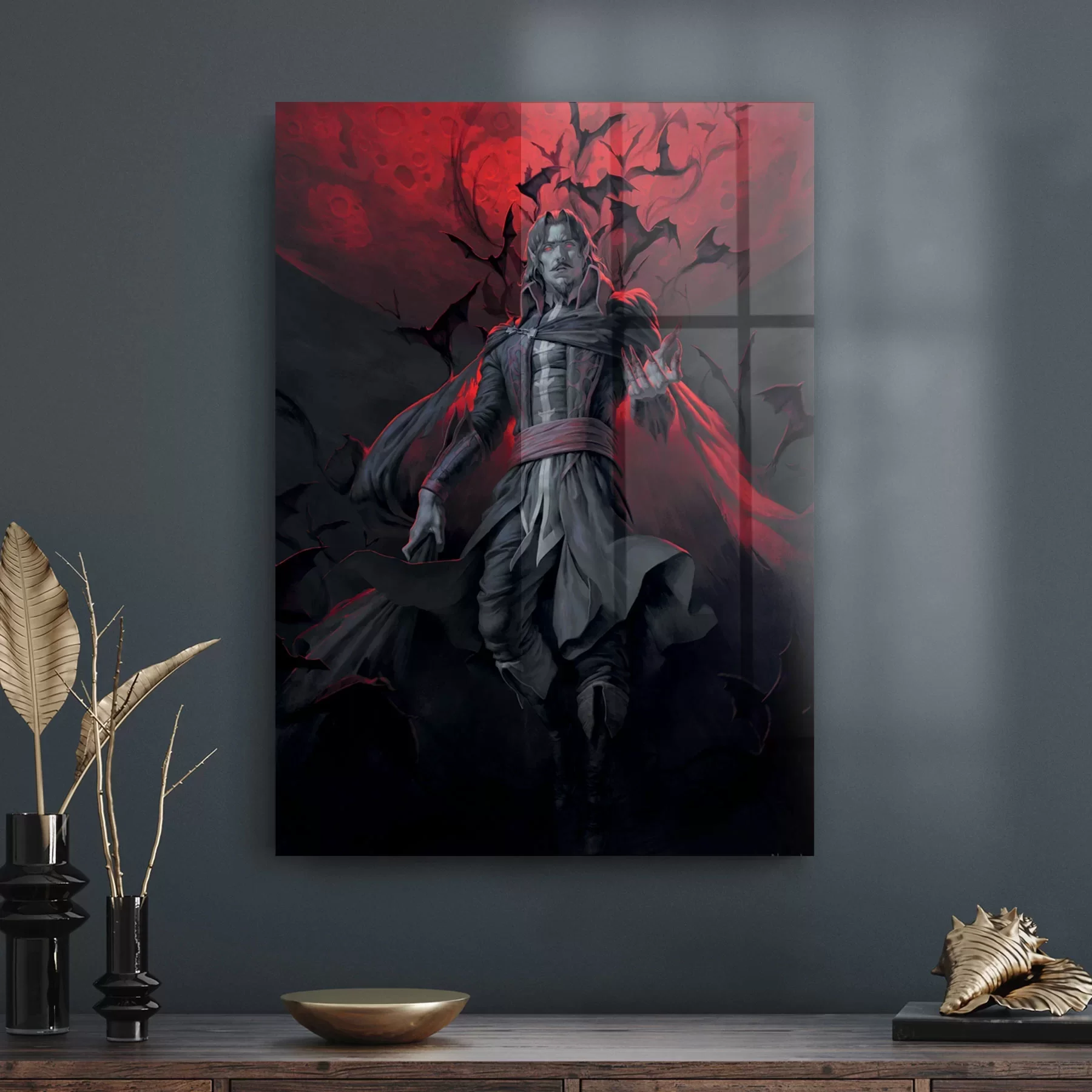 Decovetro Cam Tablo Castlevania Alucard 70x100 cm