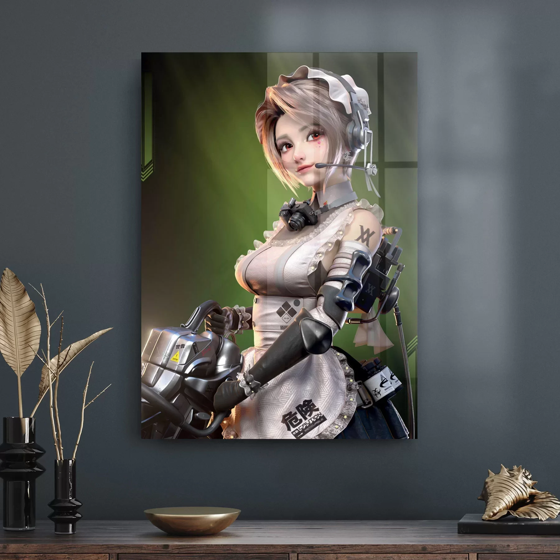 Decovetro Cam Tablo Anime Girl Warior 70x100 cm