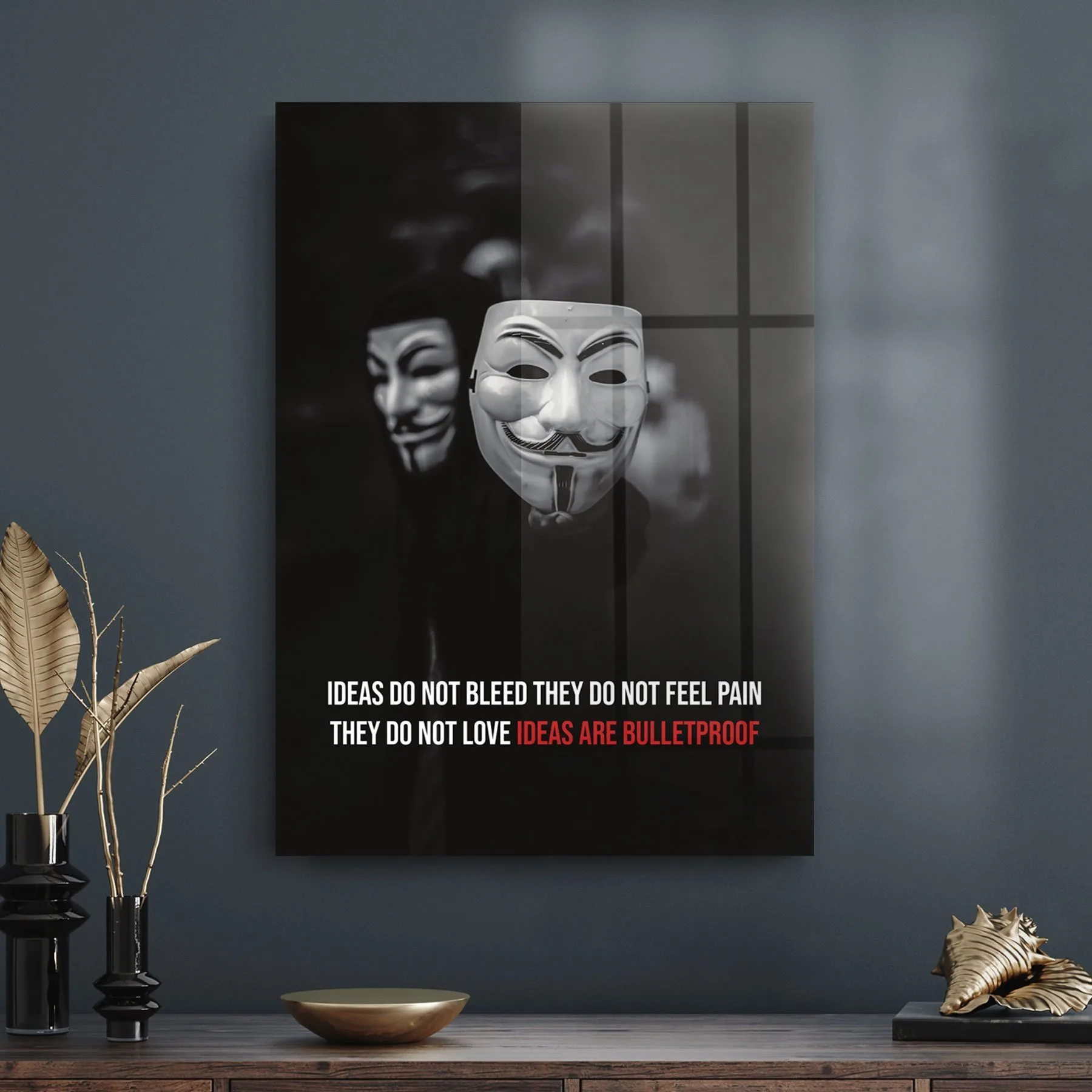 Decovetro Cam Tablo V For Vendetta 70x100 cm