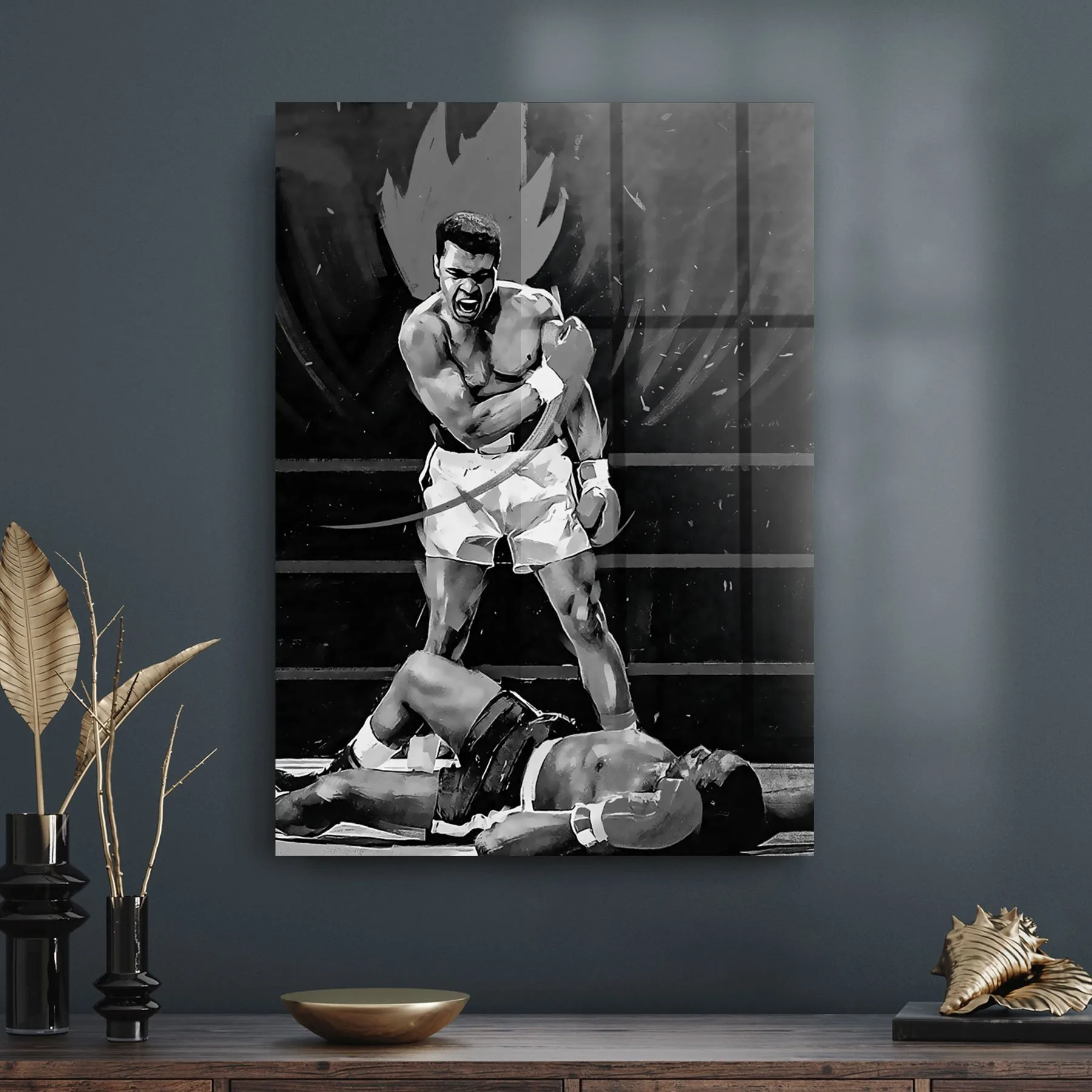 Decovetro Cam Tablo Muhammed Ali 70x100 cm