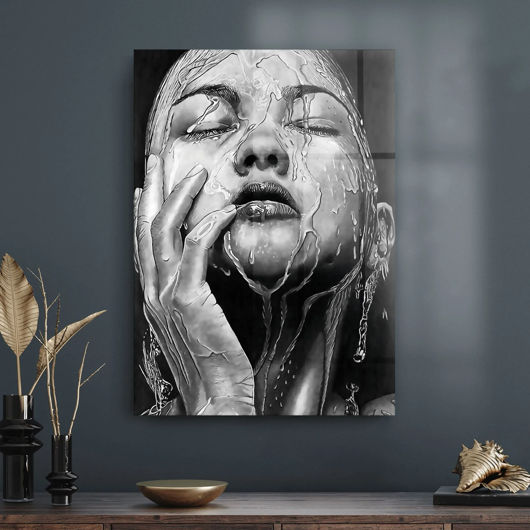 Decovetro Cam Tablo Black Girl 70x100 cm