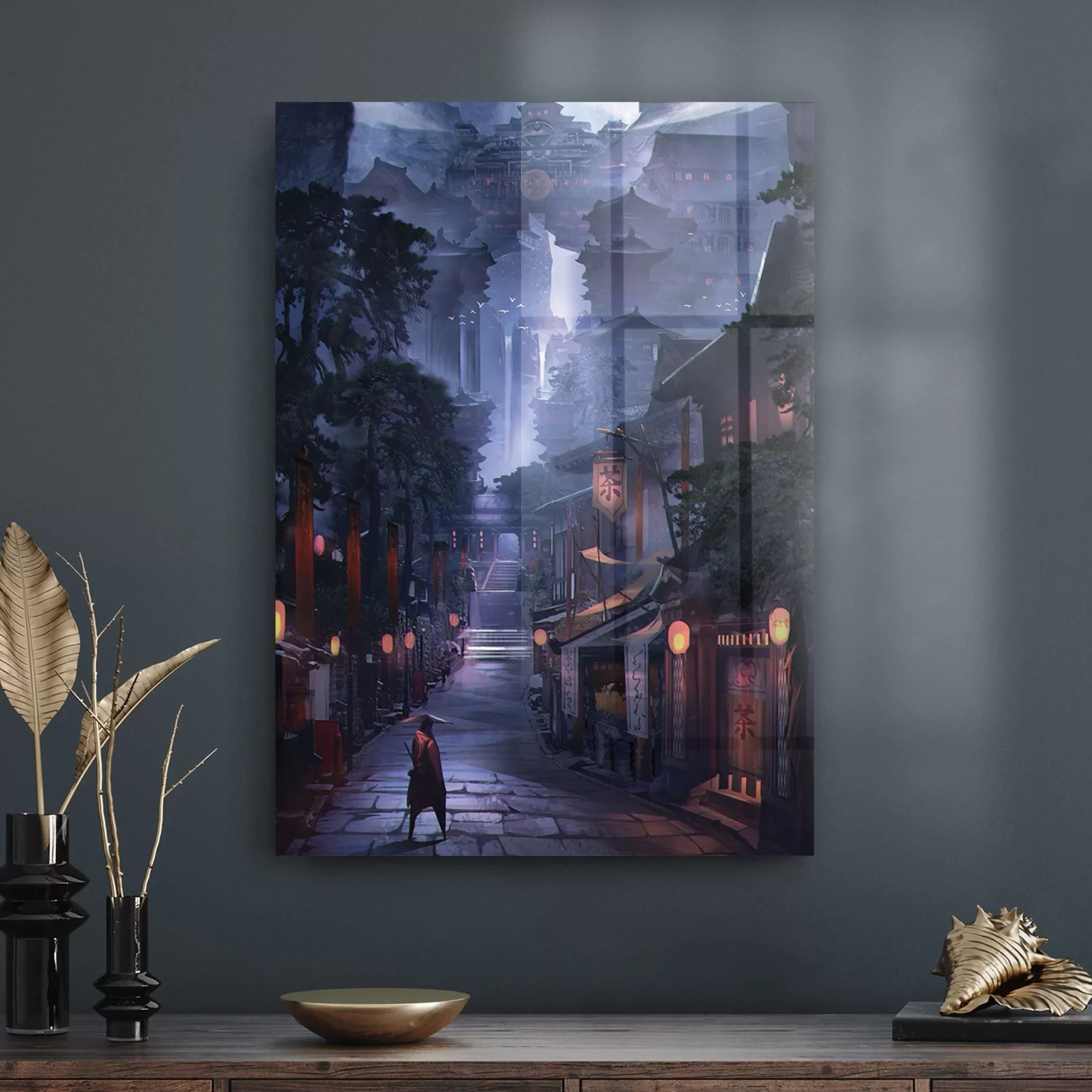 Decovetro Cam Tablo Samurai Street 70x100 cm