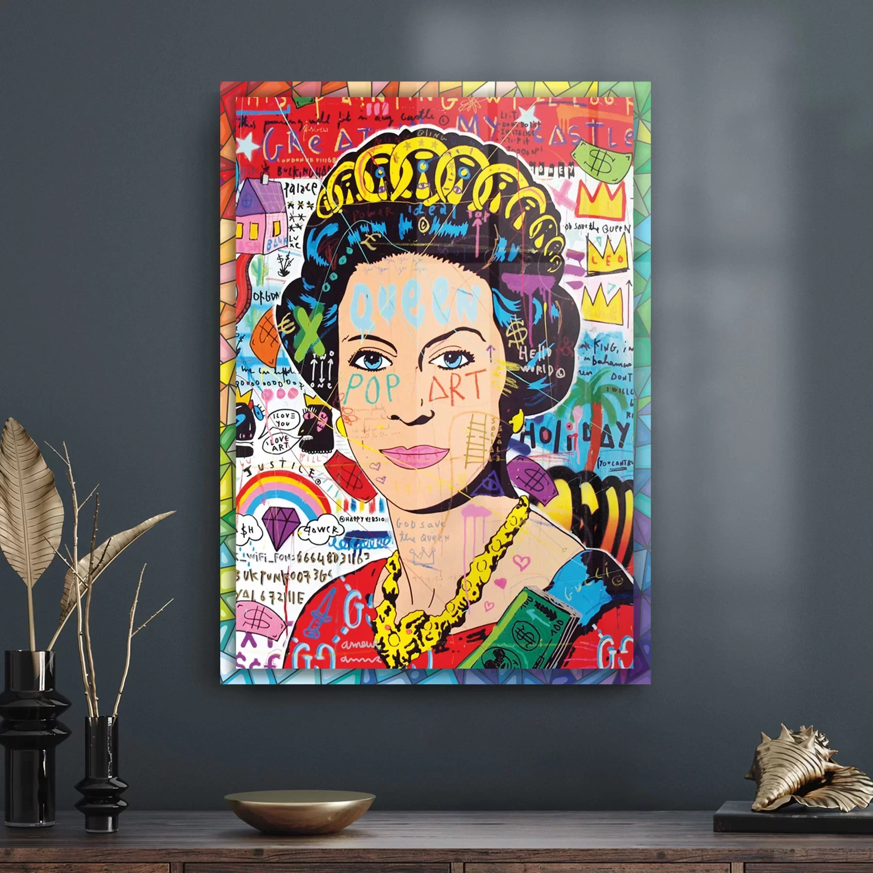 Decovetro Cam Tablo Pop Art Queen 70x100 cm
