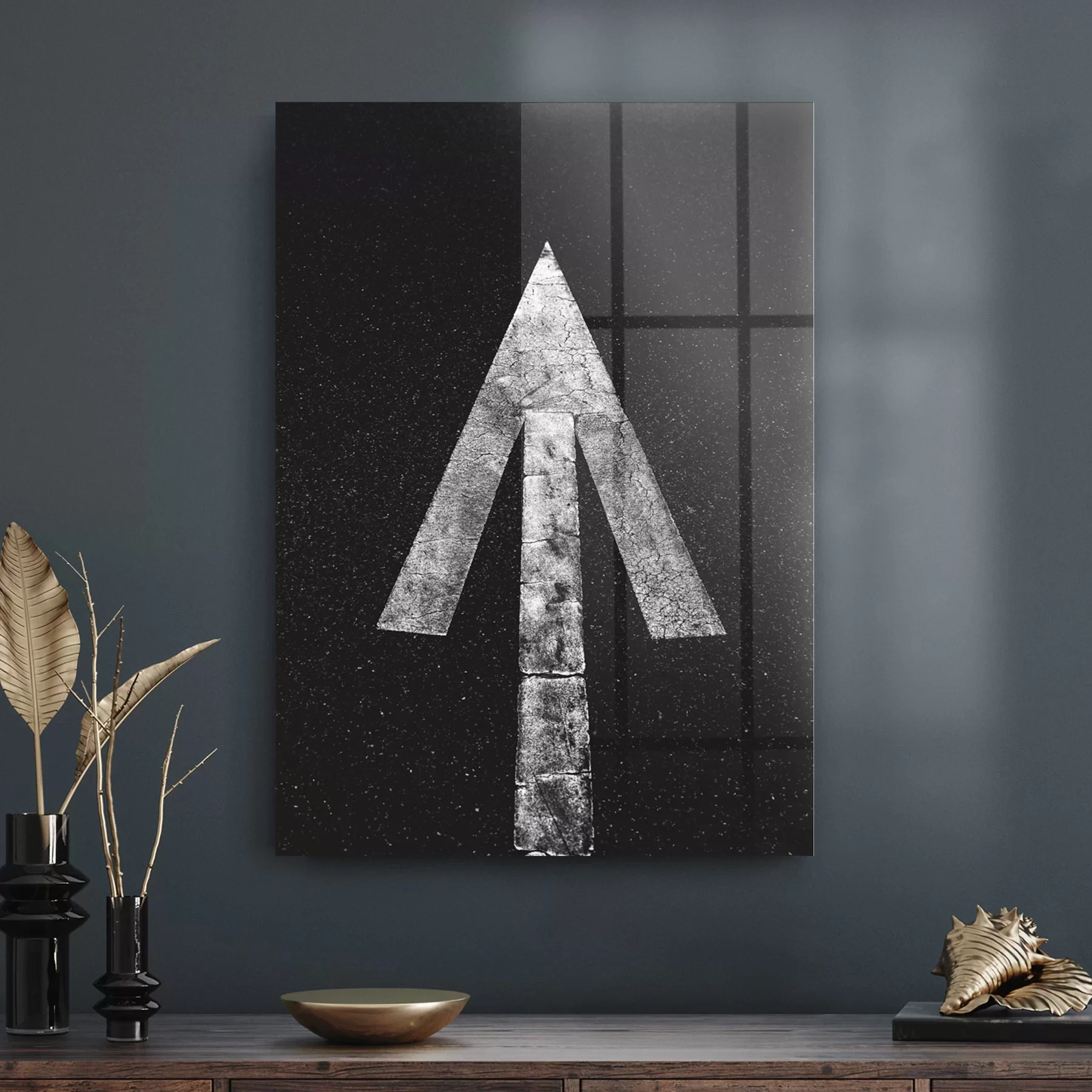 Decovetro Cam Tablo Road Arrow 70x100 cm