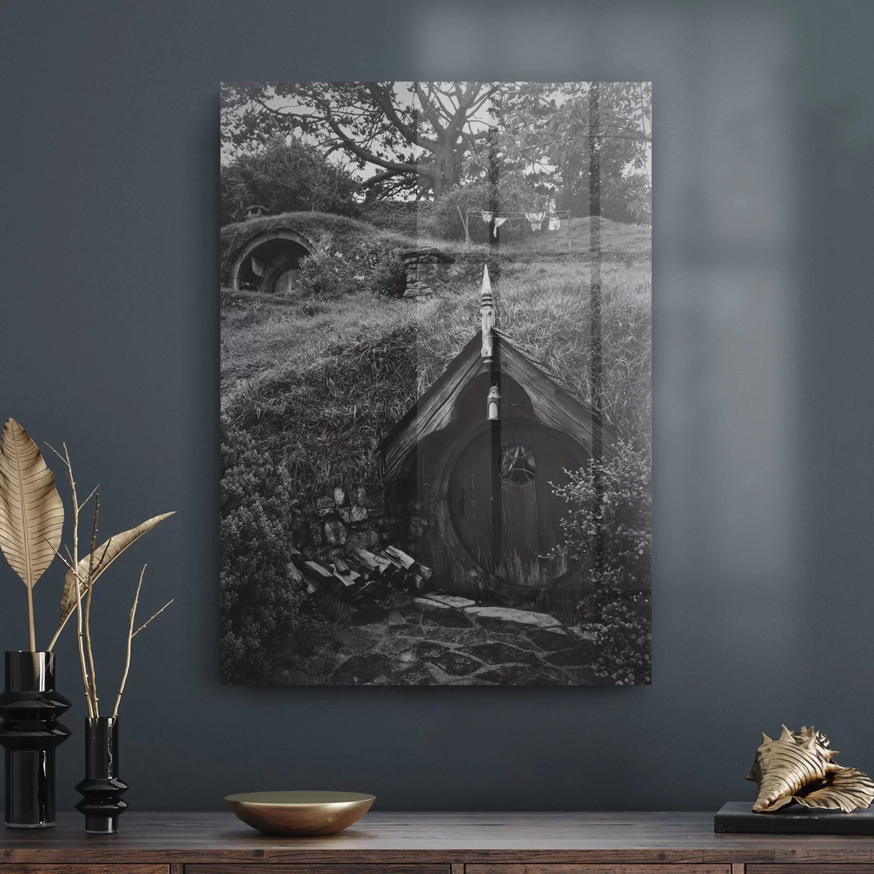 Decovetro Cam Tablo Yüzüklerin Efendisi Hobbit Evi 70x100 cm